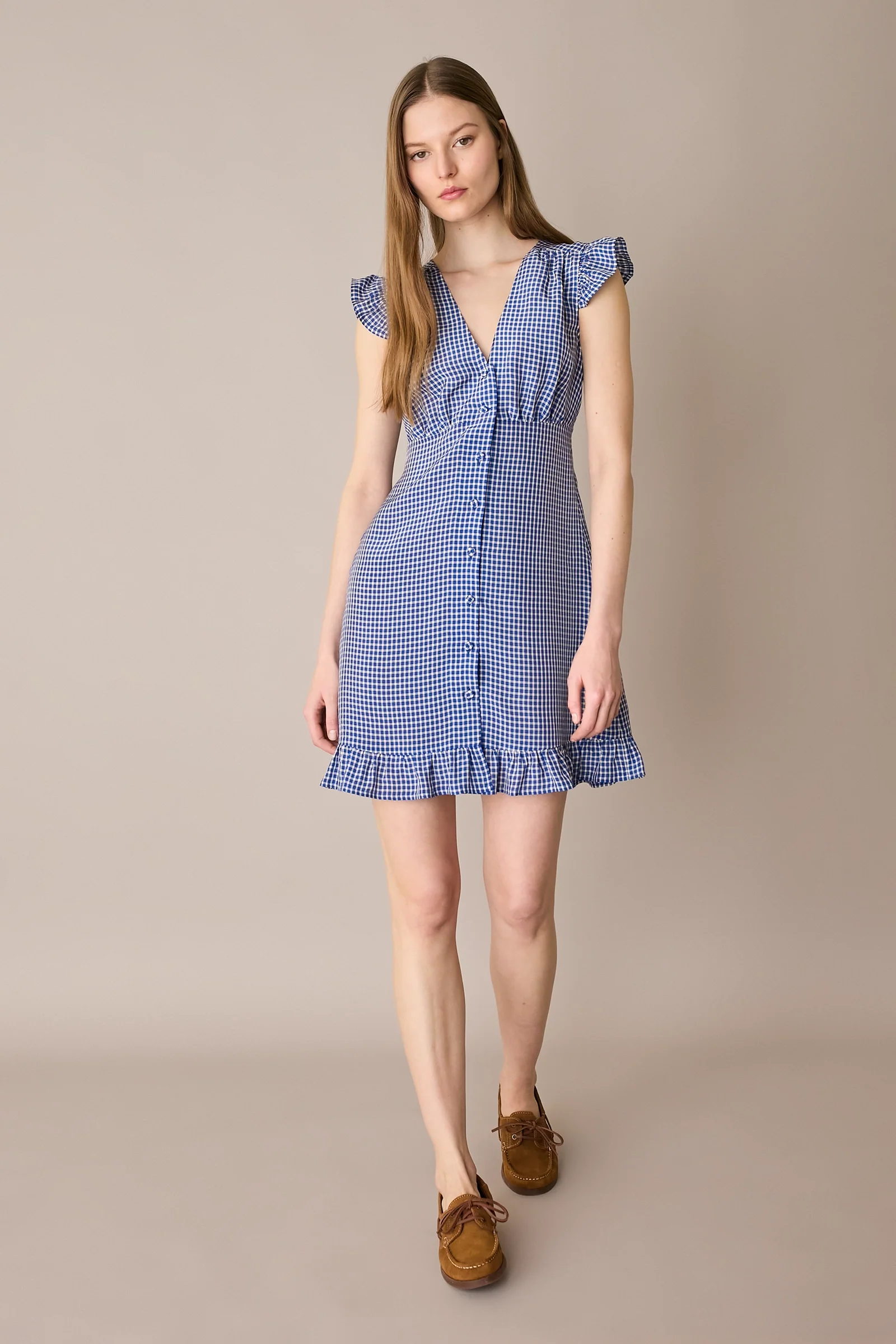 Abito chemisier in fantasia con volant - Image 13