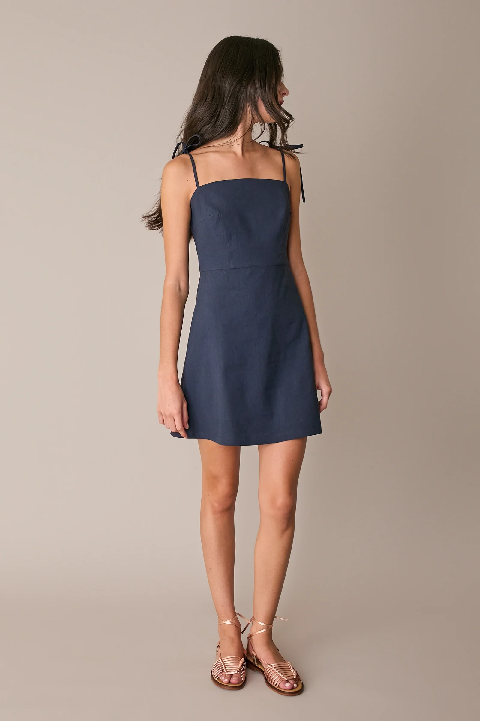 Abito in lino stretch - Image 8