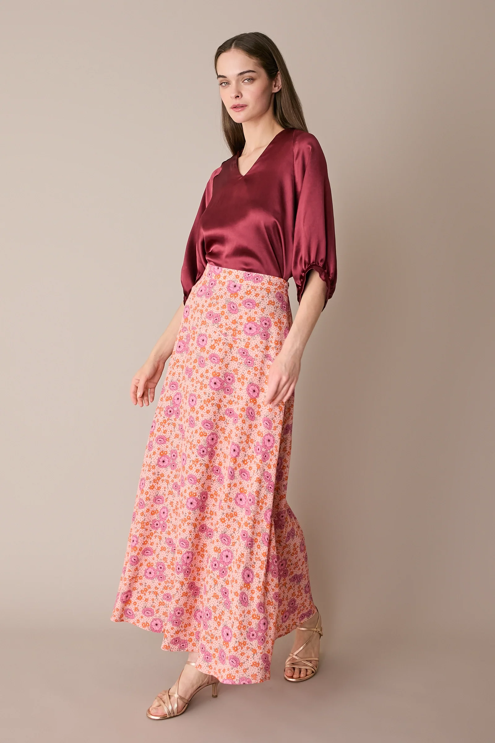 Blusa in raso operato - Image 10