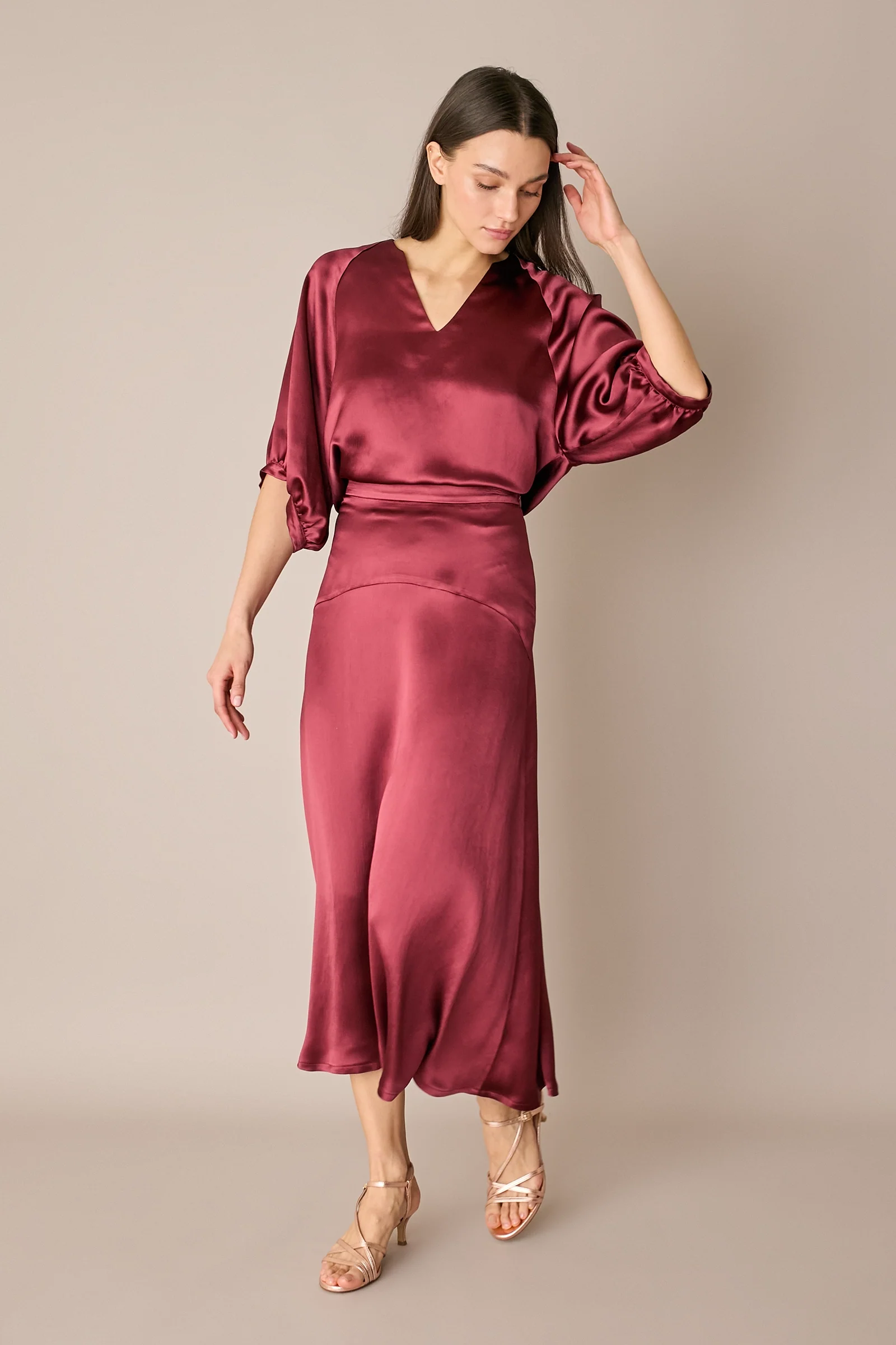 Blusa in raso operato - Image 6