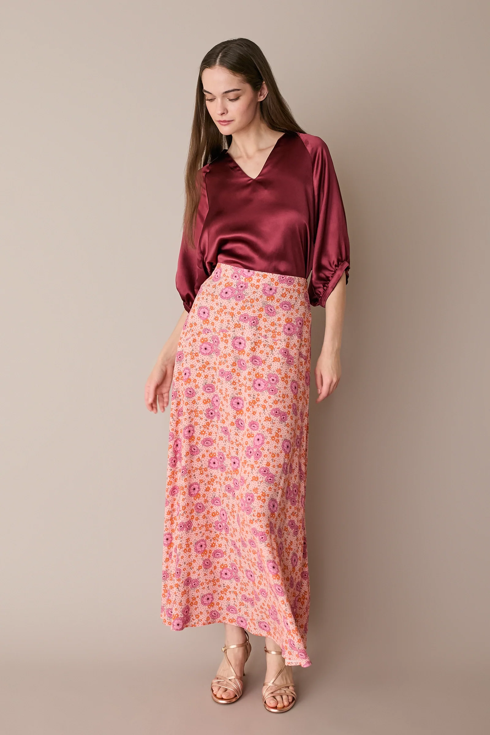 Blusa in raso operato - Image 9