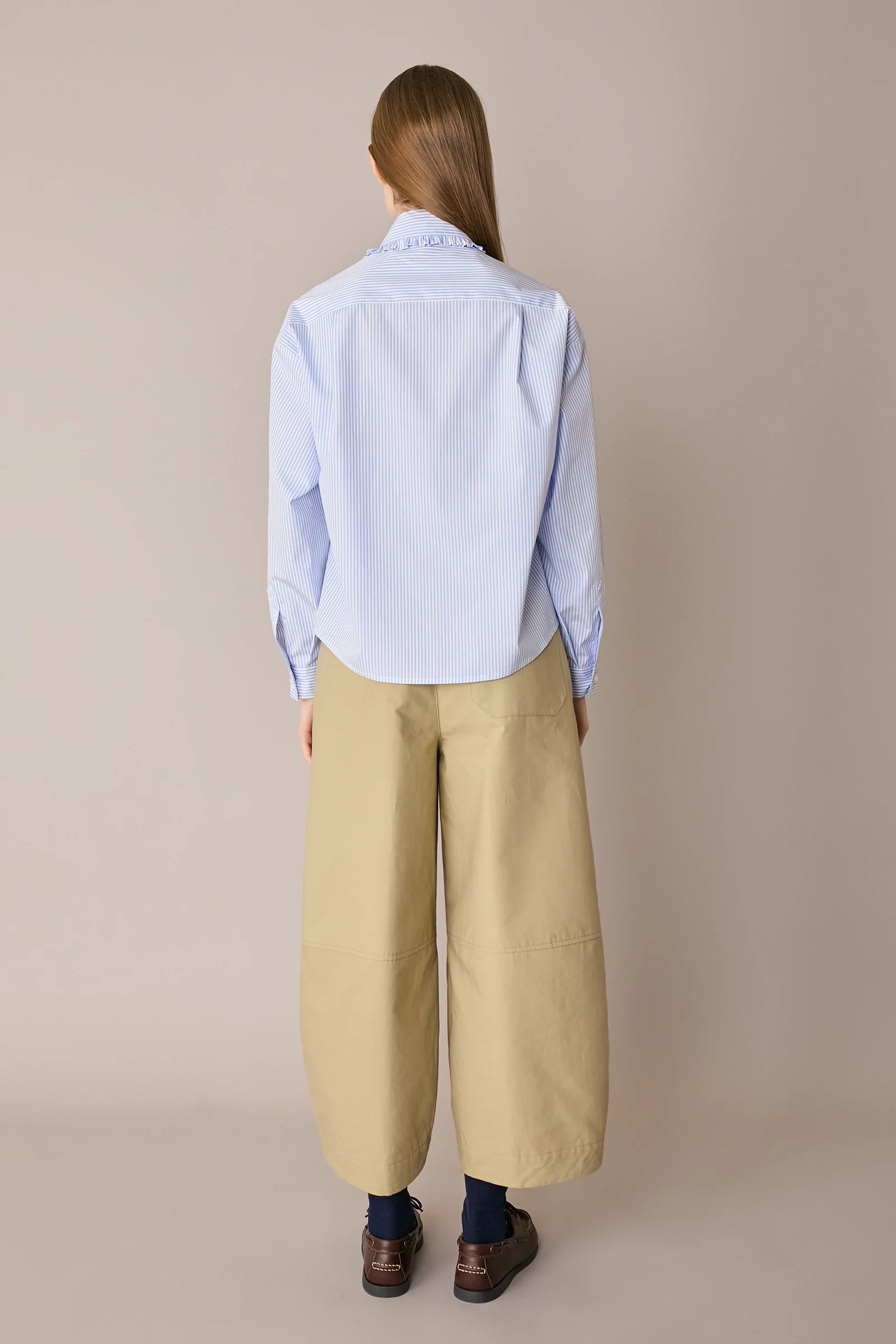 Camicia boxy con colletto volant - Image 15