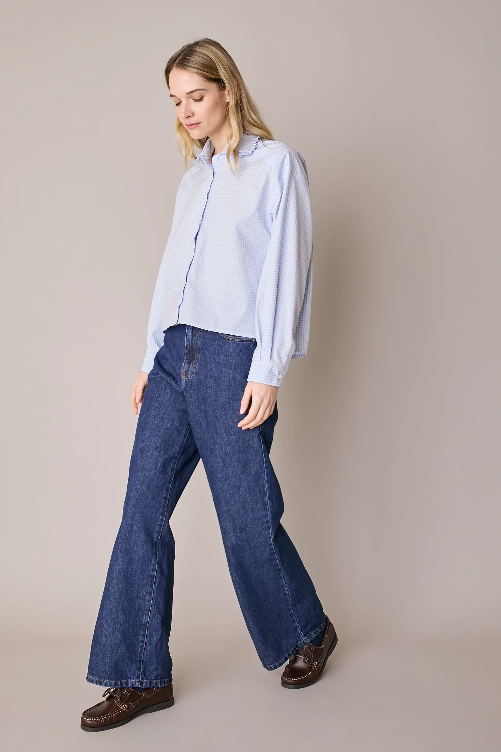 Camicia boxy con colletto volant - Image 17