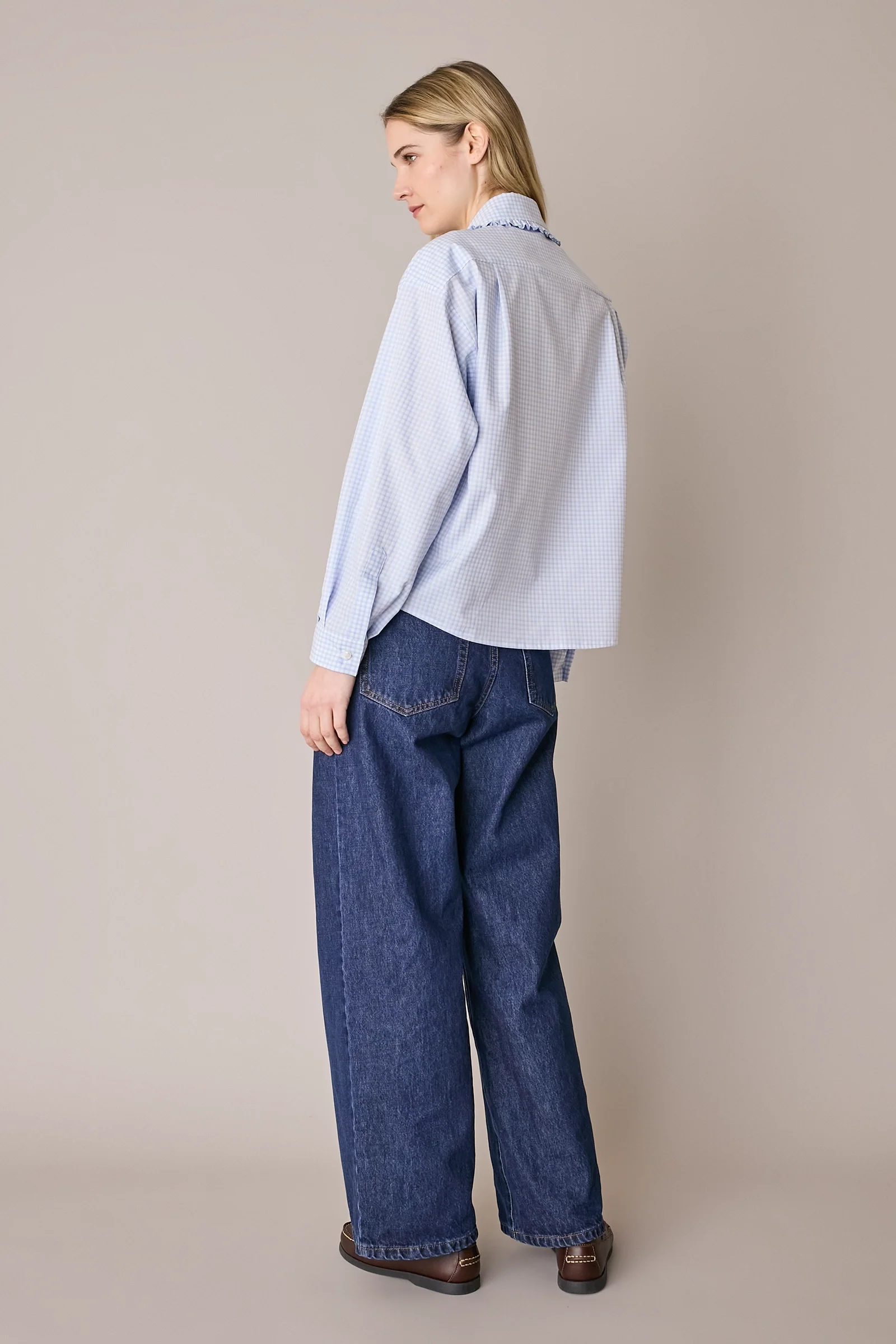 Camicia boxy con colletto volant - Image 20