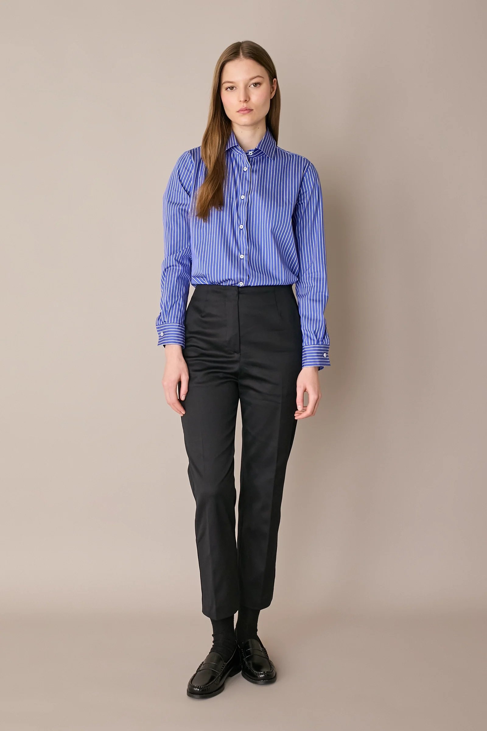 Camicia classica in cotone elasticizzato - Image 5