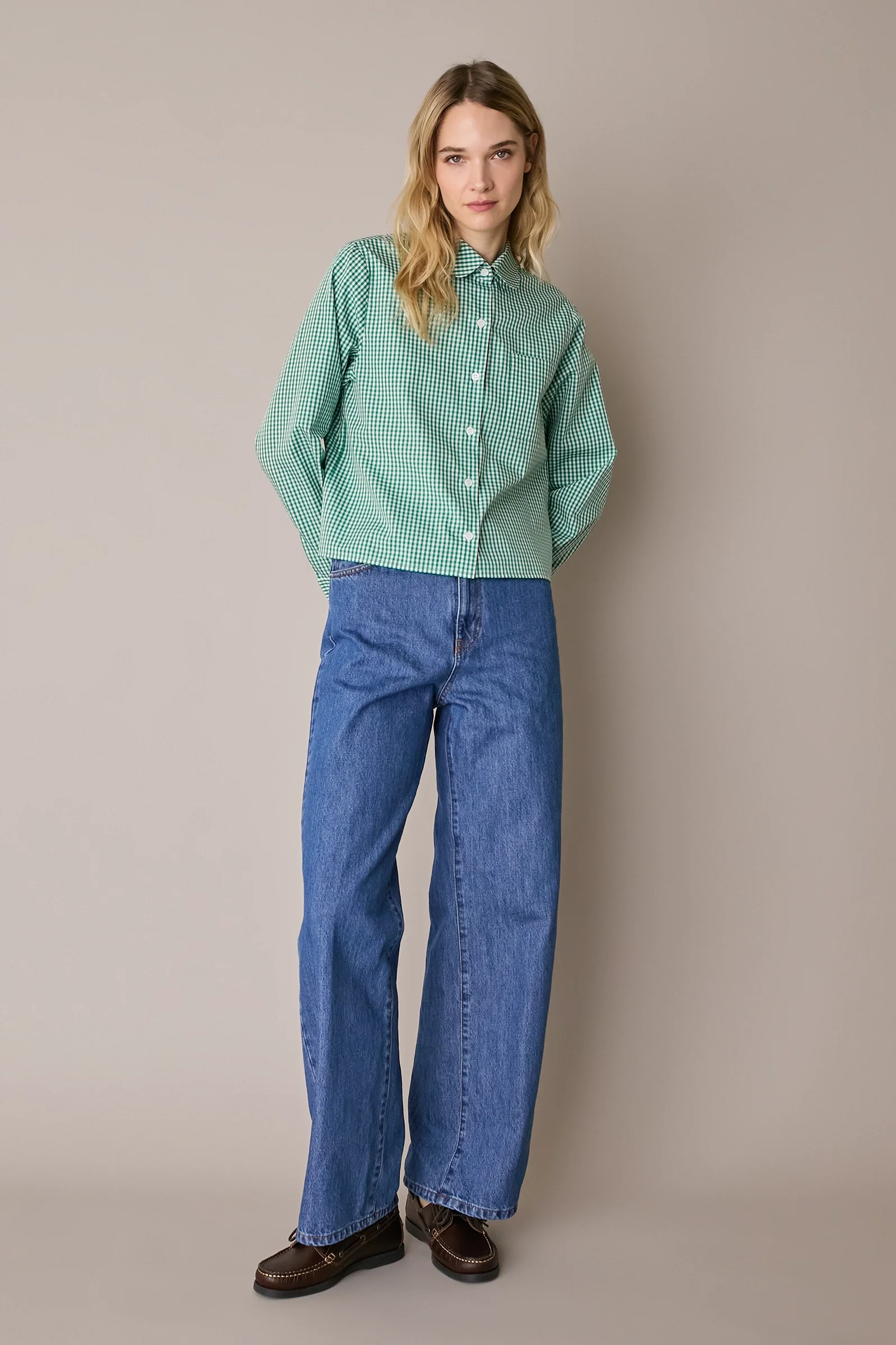 Camicia con colletto stondato - Image 3
