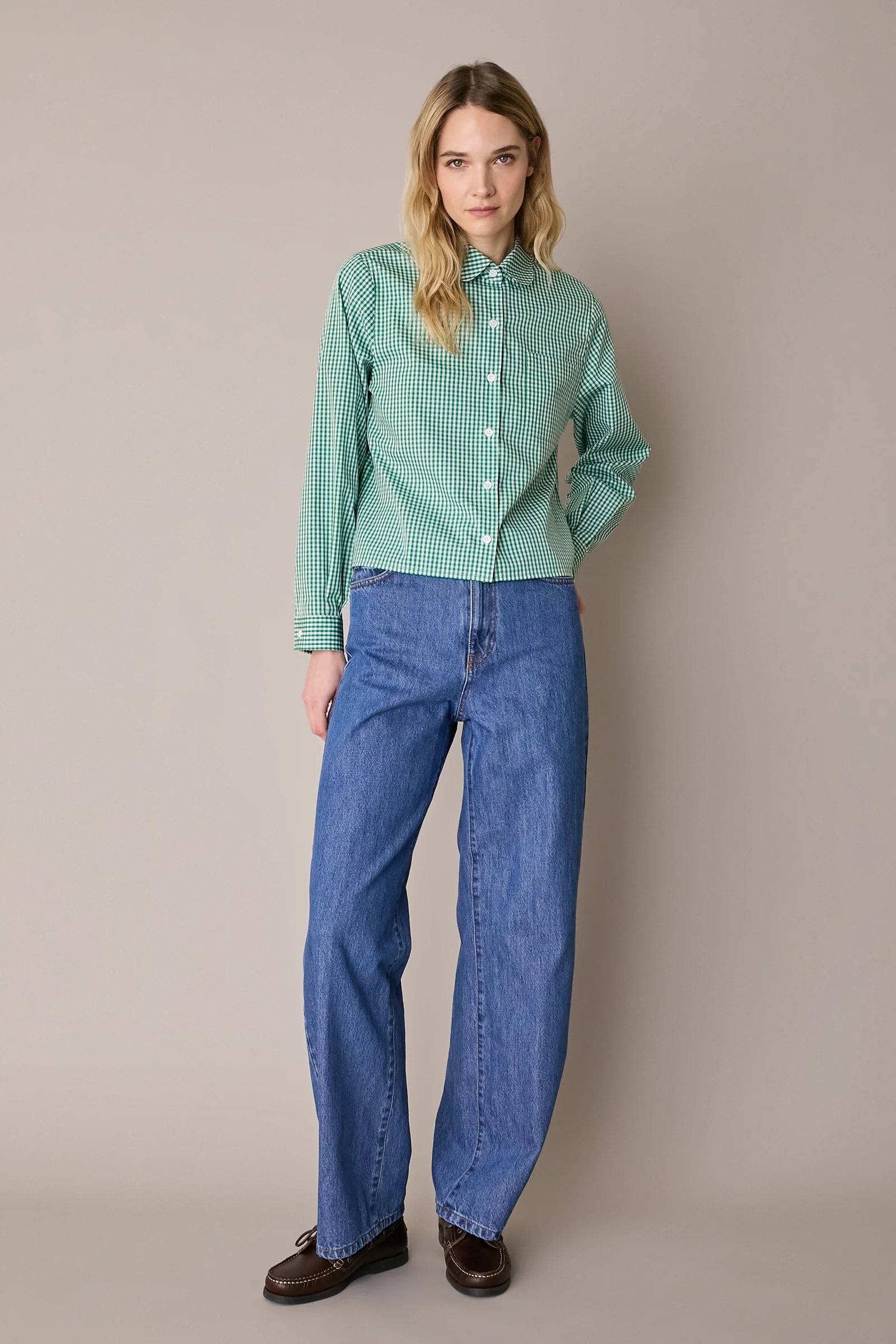 Camicia con colletto stondato - Image 4