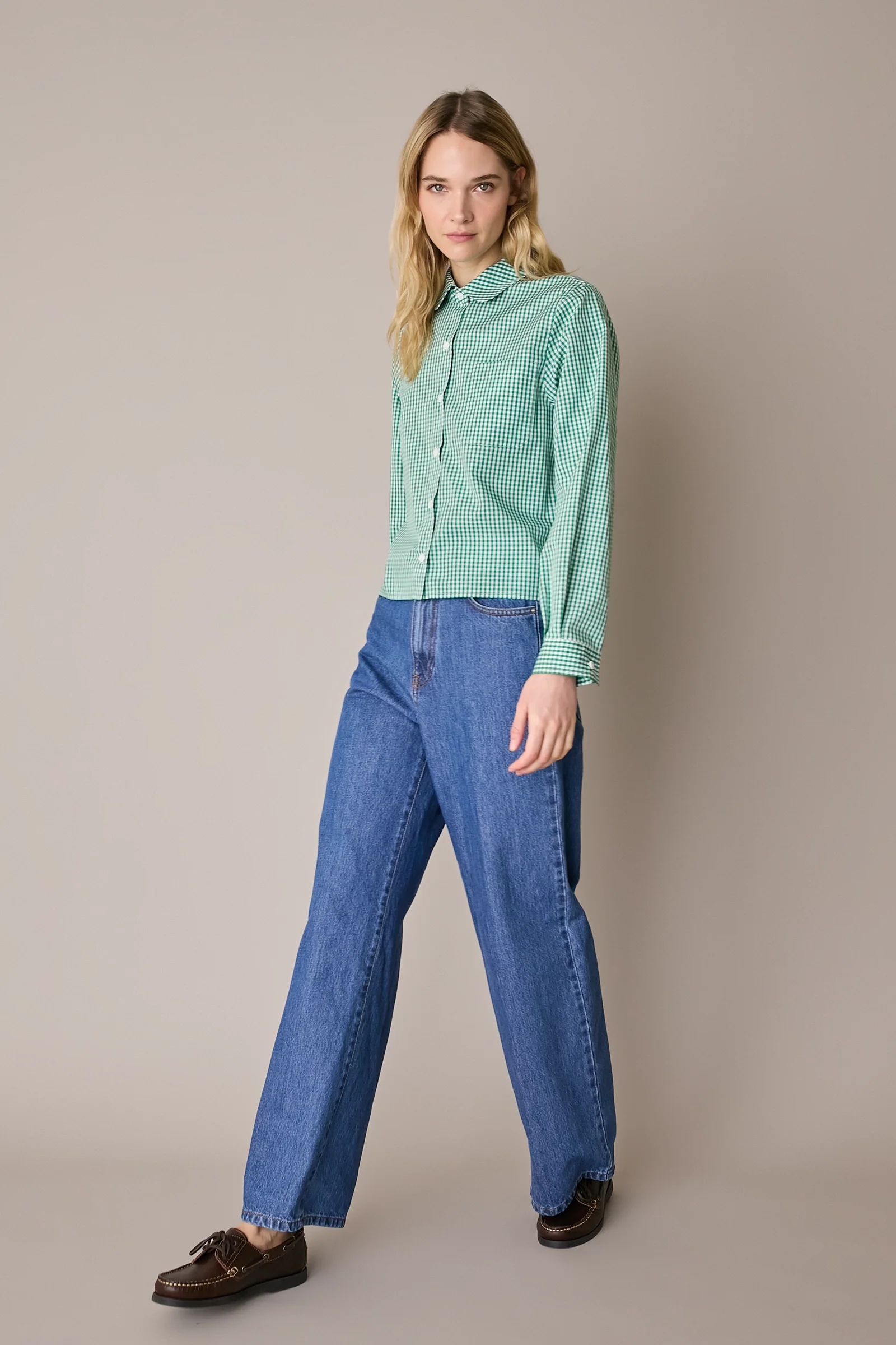 Camicia con colletto stondato - Image 5