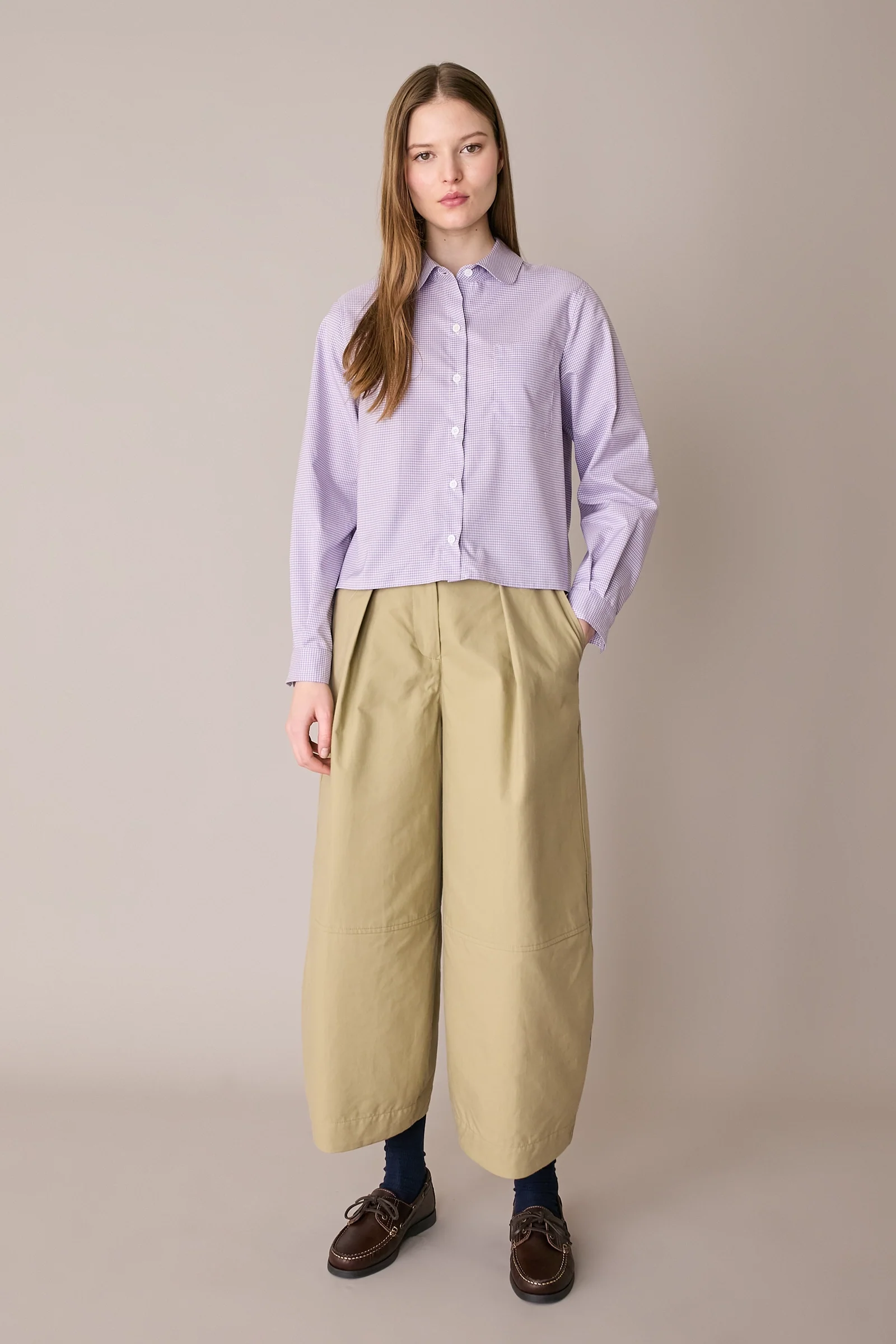 Camicia con colletto stondato - Image 7