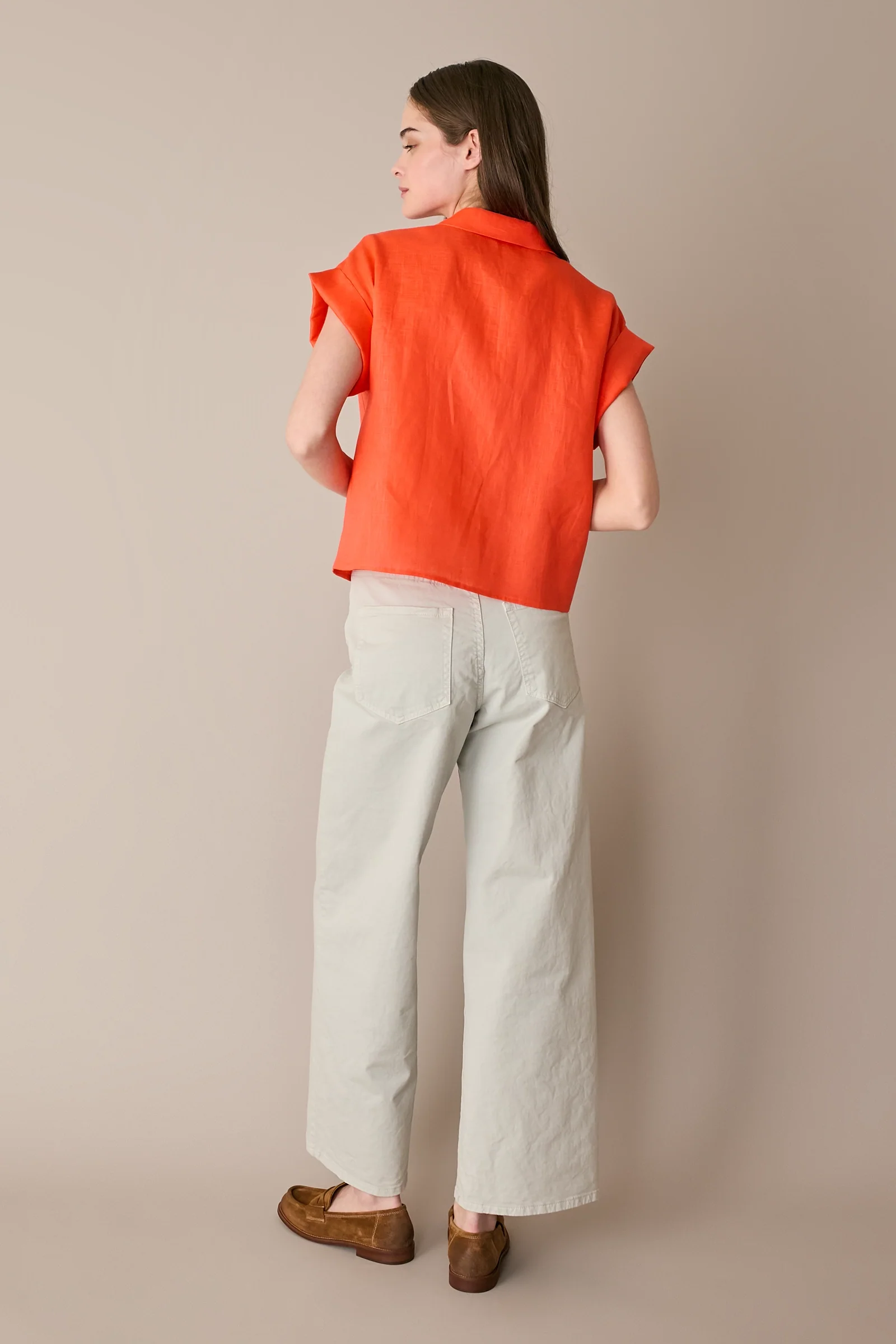 Camicia in lino con taschino - Image 17