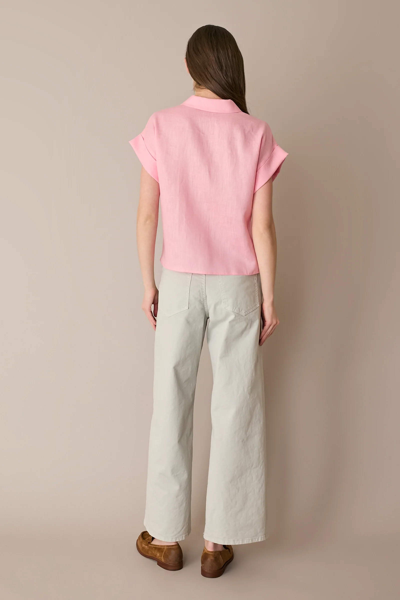 Camicia in lino con taschino - Image 23