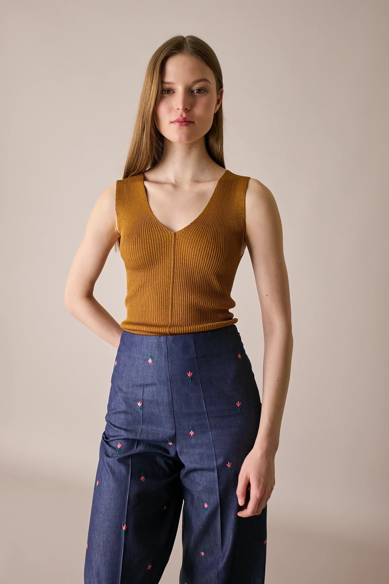 Canottiera in maglia di cotone - Image 10