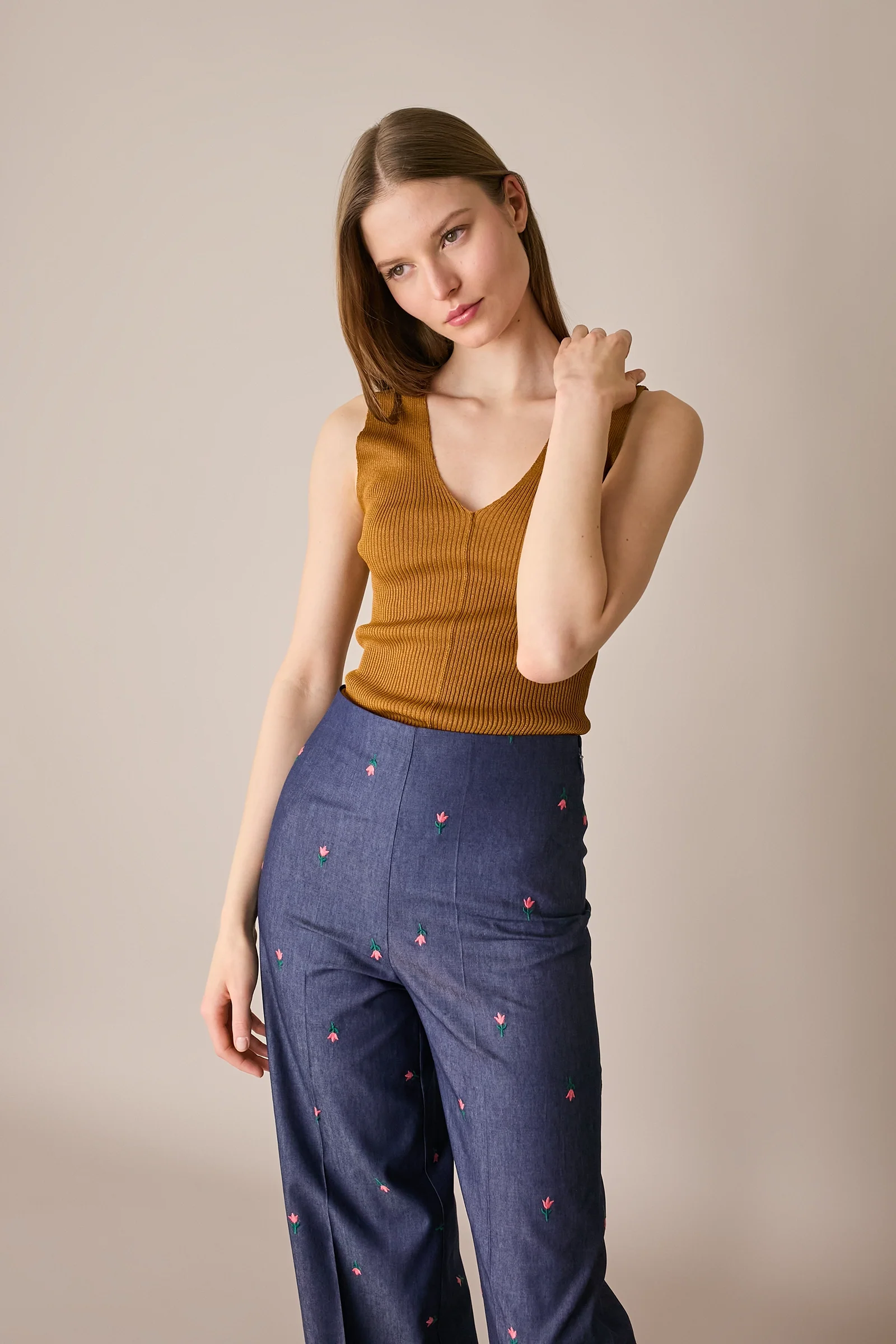 Canottiera in maglia di cotone - Image 13