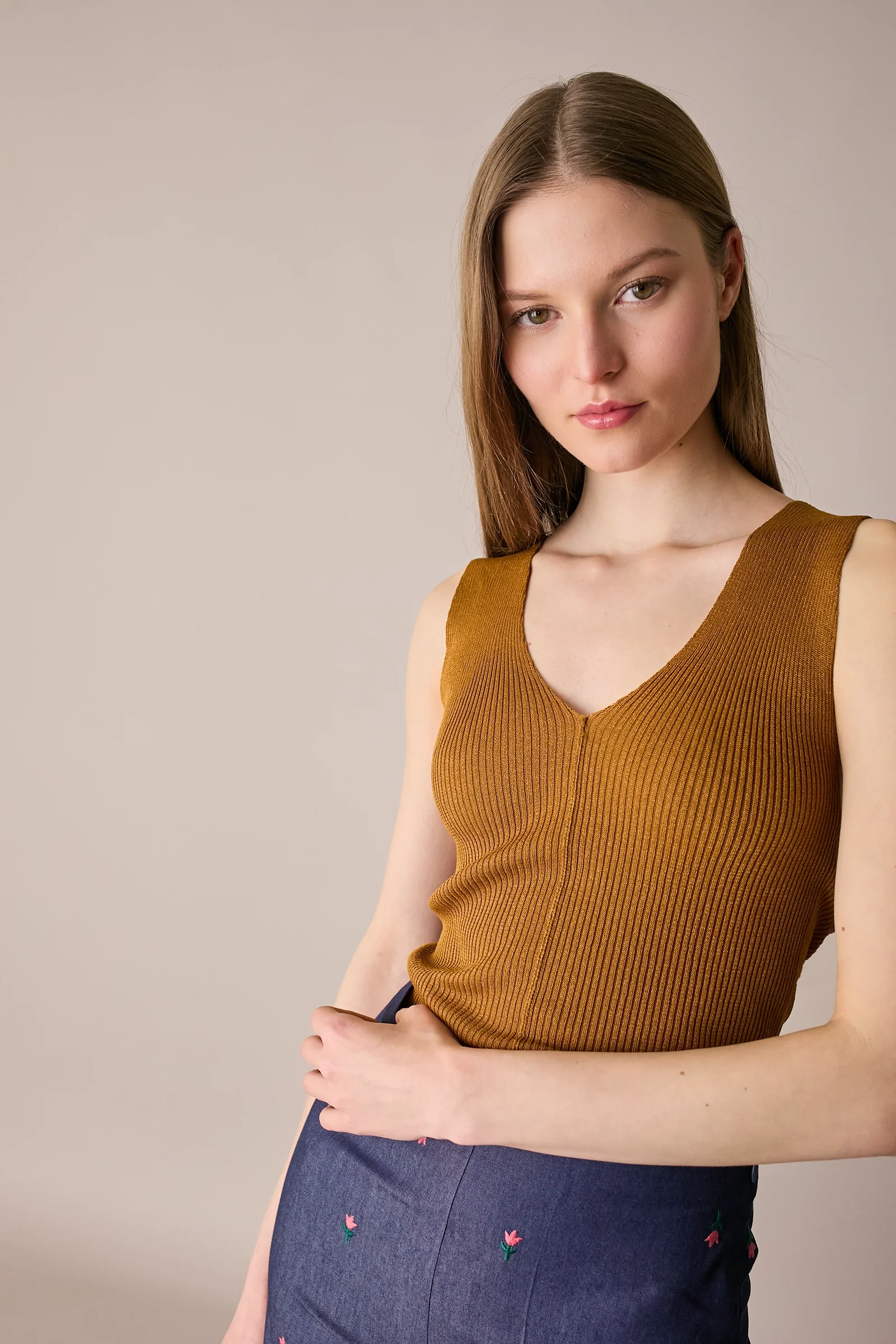 Canottiera in maglia di cotone - Image 14