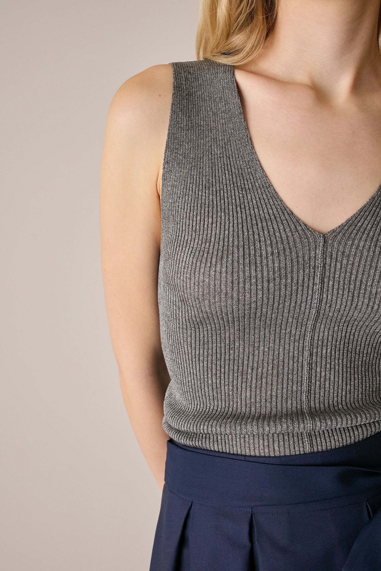 Canottiera in maglia di cotone - Image 7