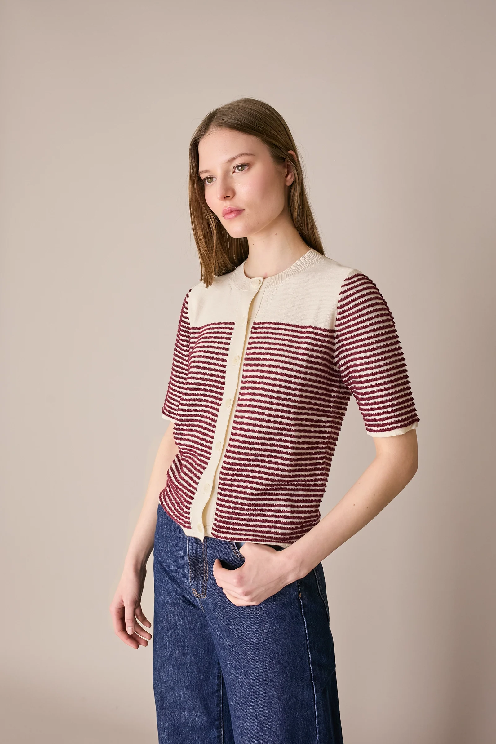 Cardigan a maniche corte - Image 8