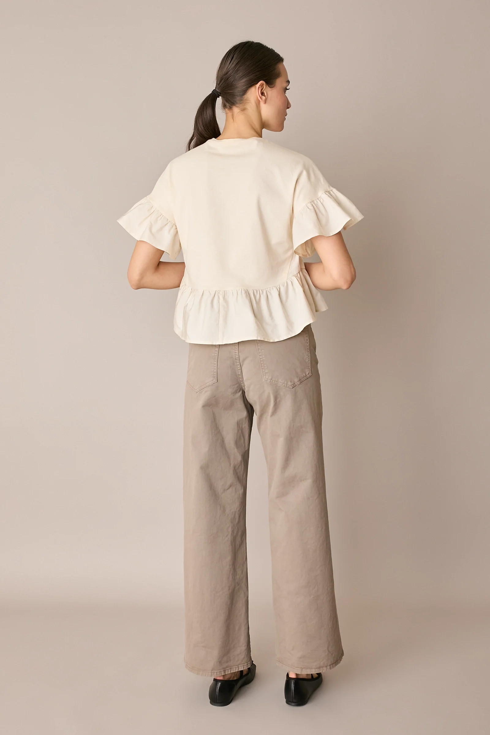 Pantaloni cinque tasche in drill di cotone - Image 8