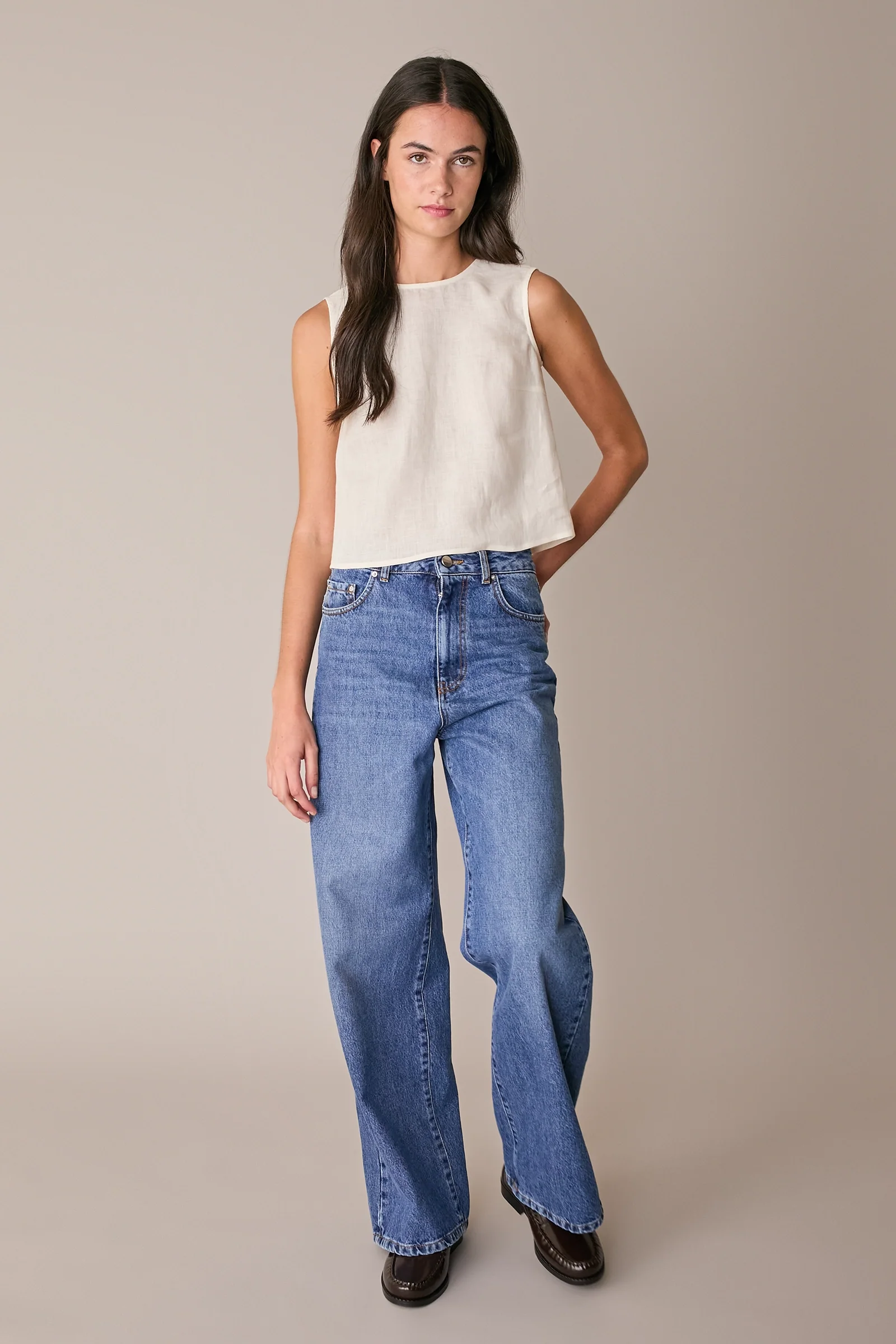 Denim wide leg - Image 3