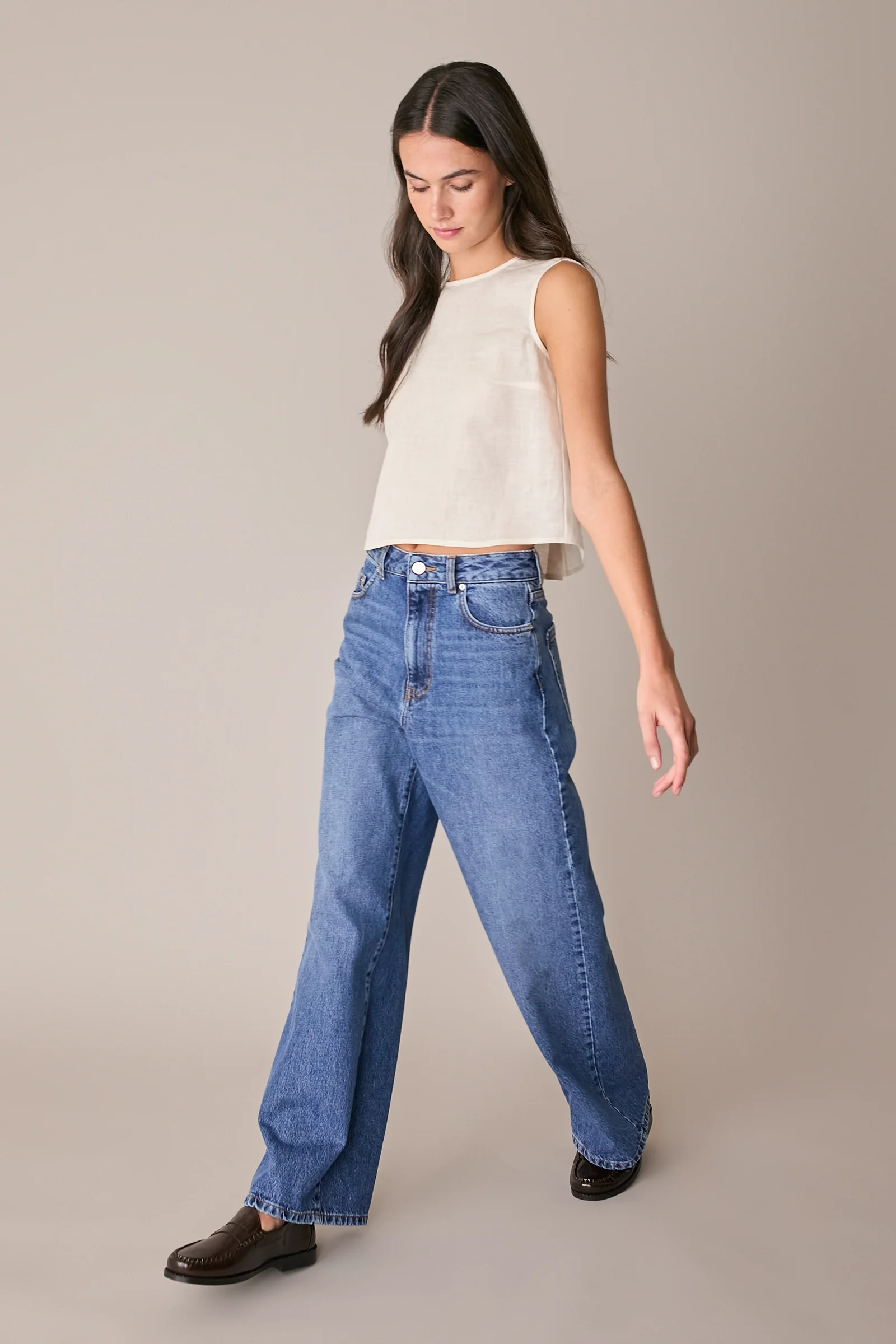 Denim wide leg - Image 4