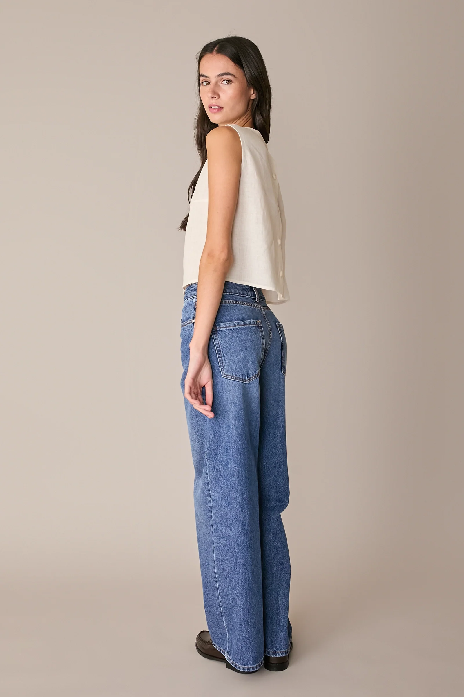 Denim wide leg - Image 6