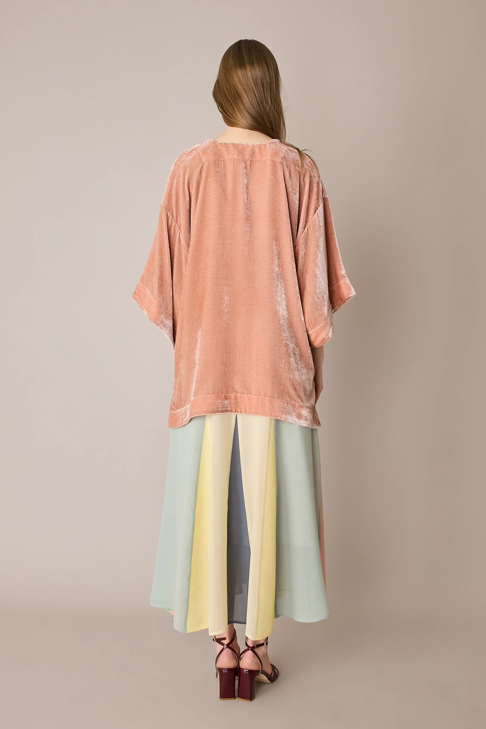 Giacca kimono in velluto di seta - Image 4