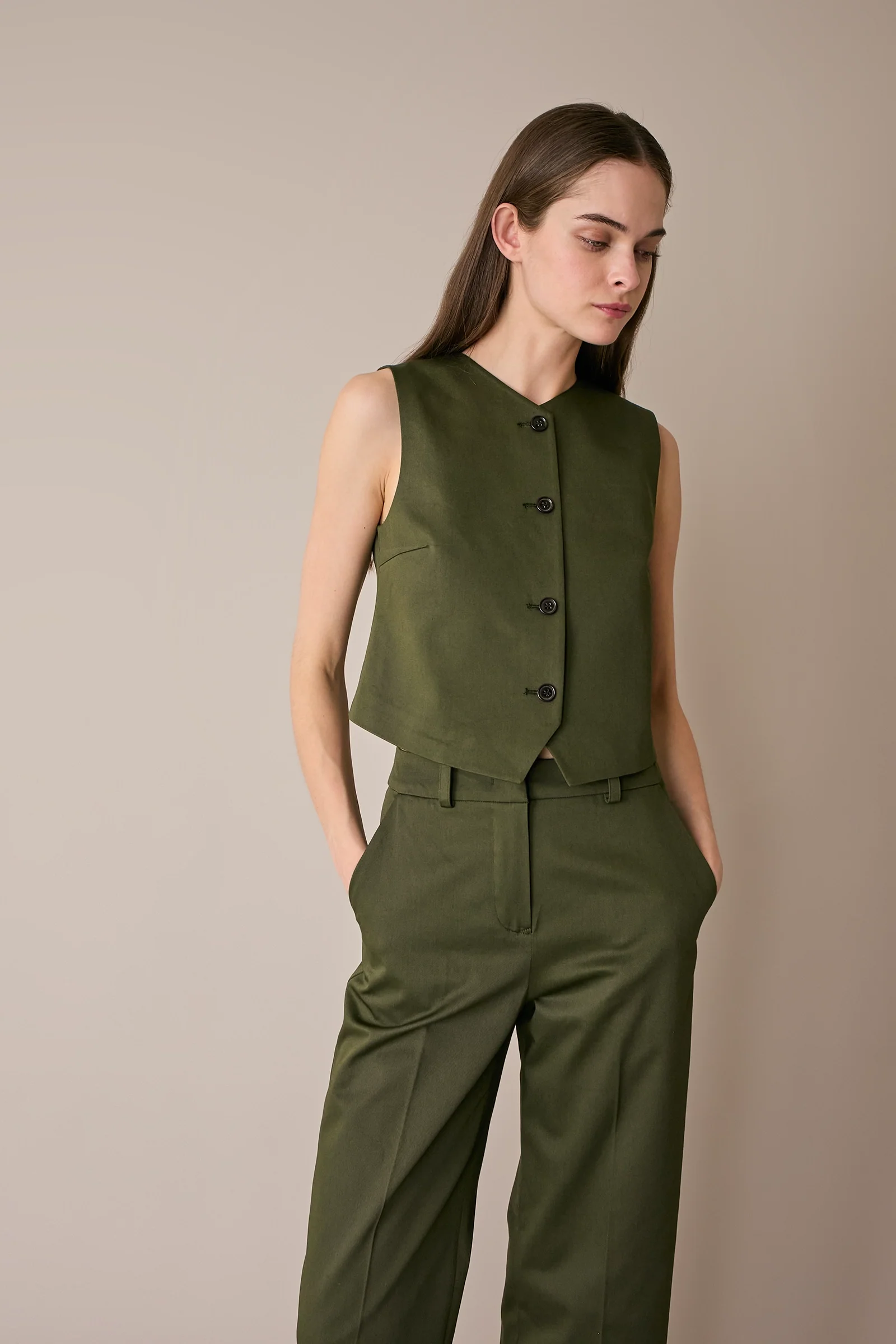 Gilet in cotone stretch - Image 10