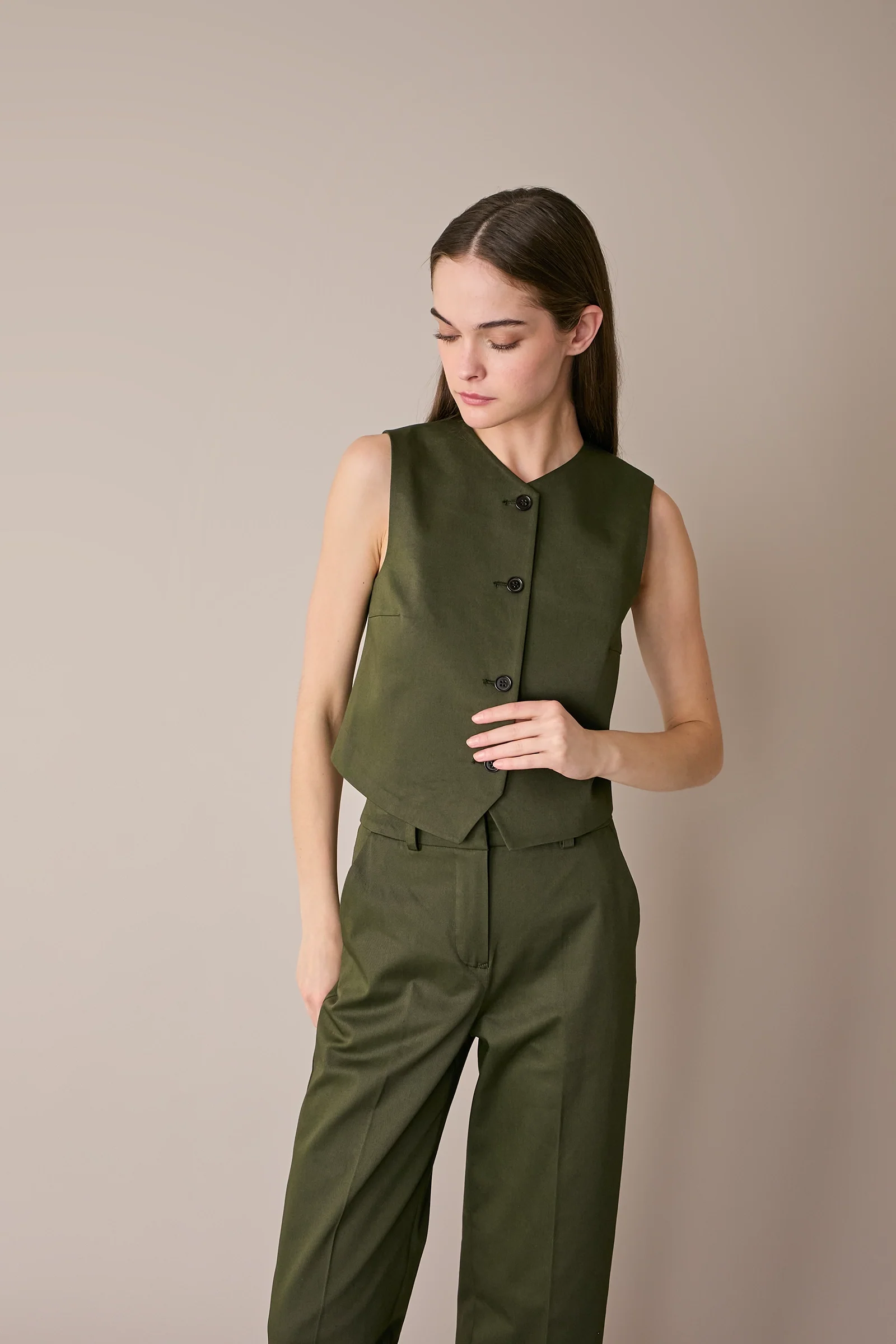 Gilet in cotone stretch - Image 11