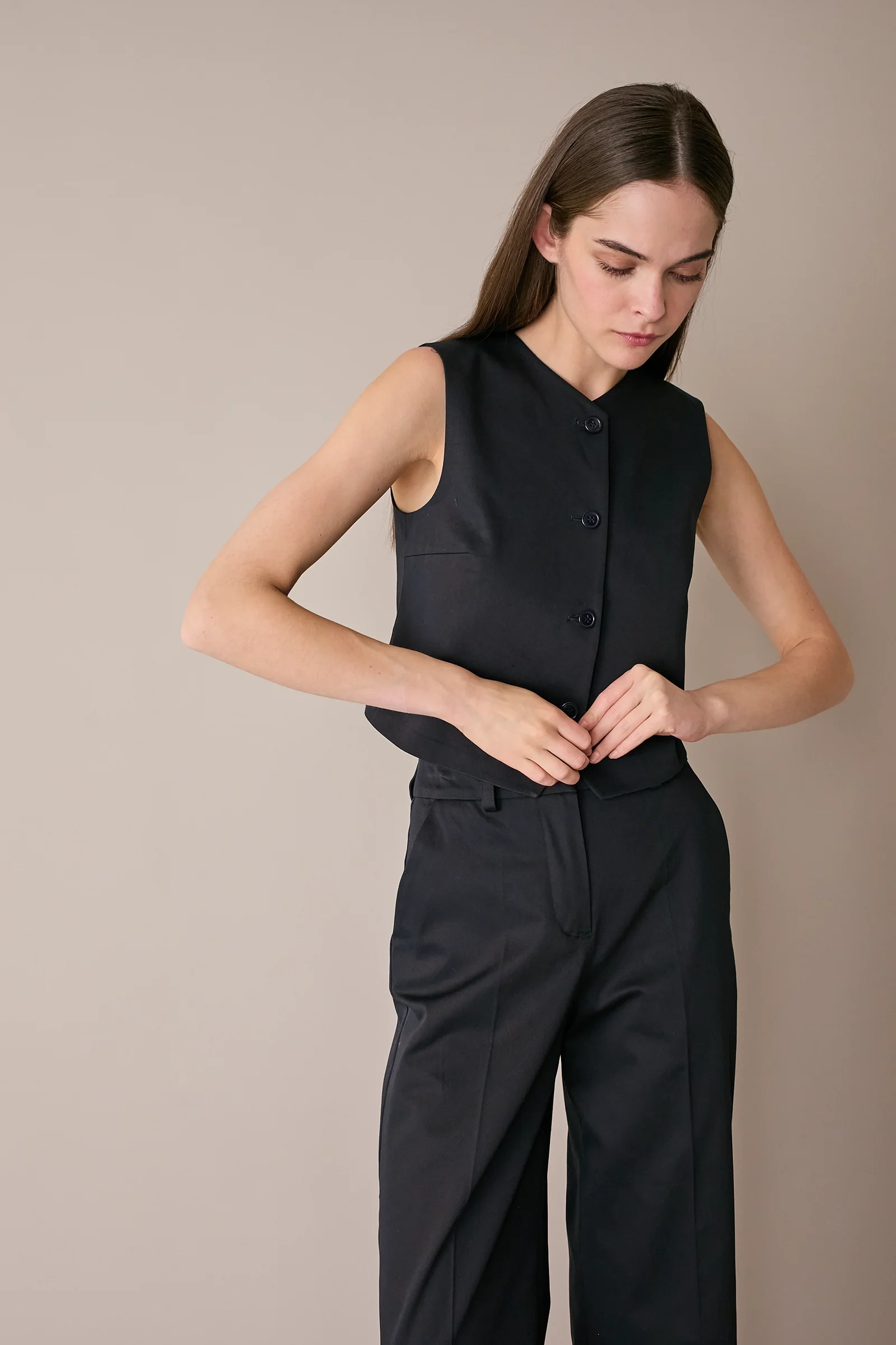 Gilet in cotone stretch - Image 5