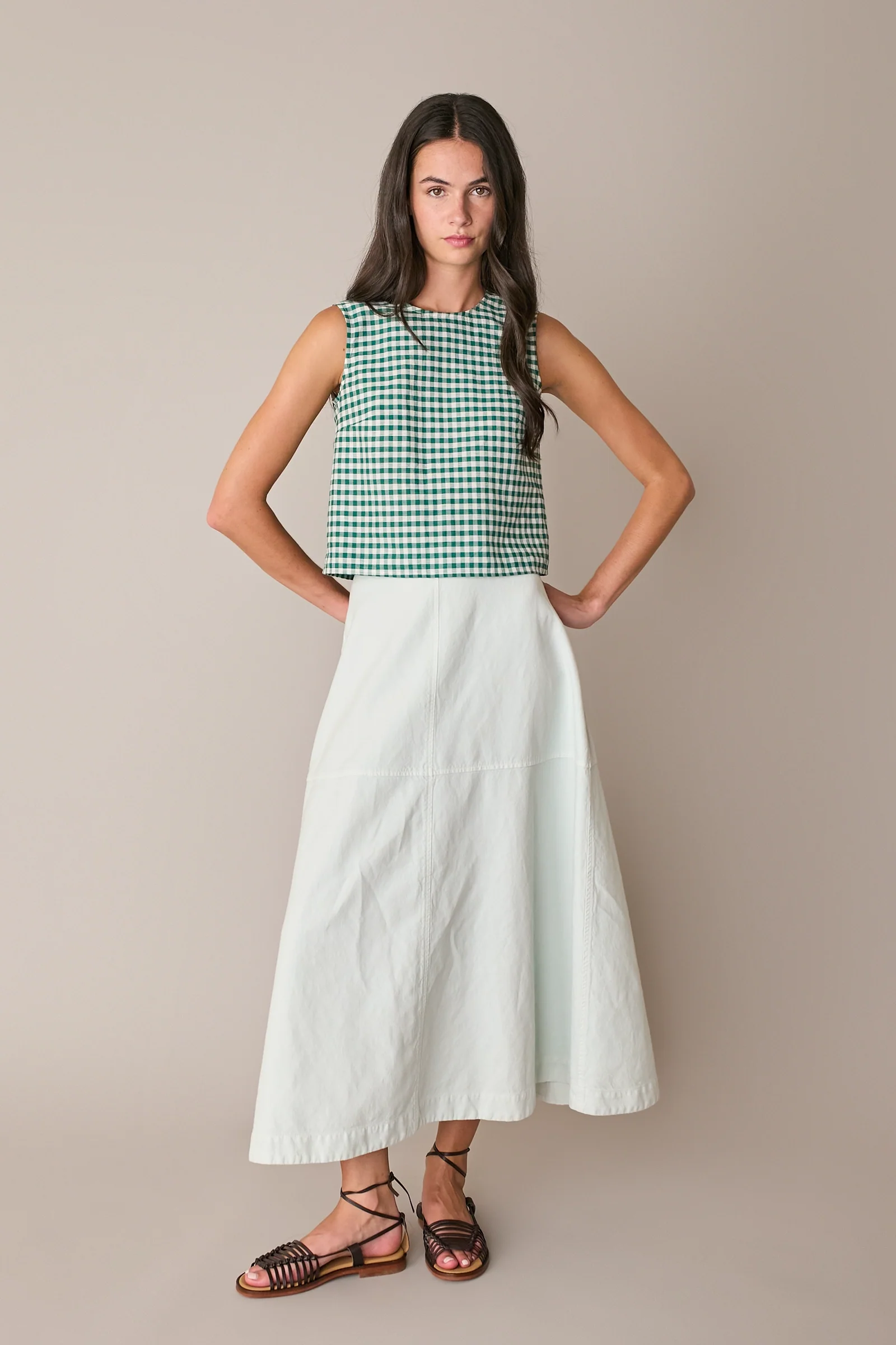 Gonna casual in blend di lino - Image 4