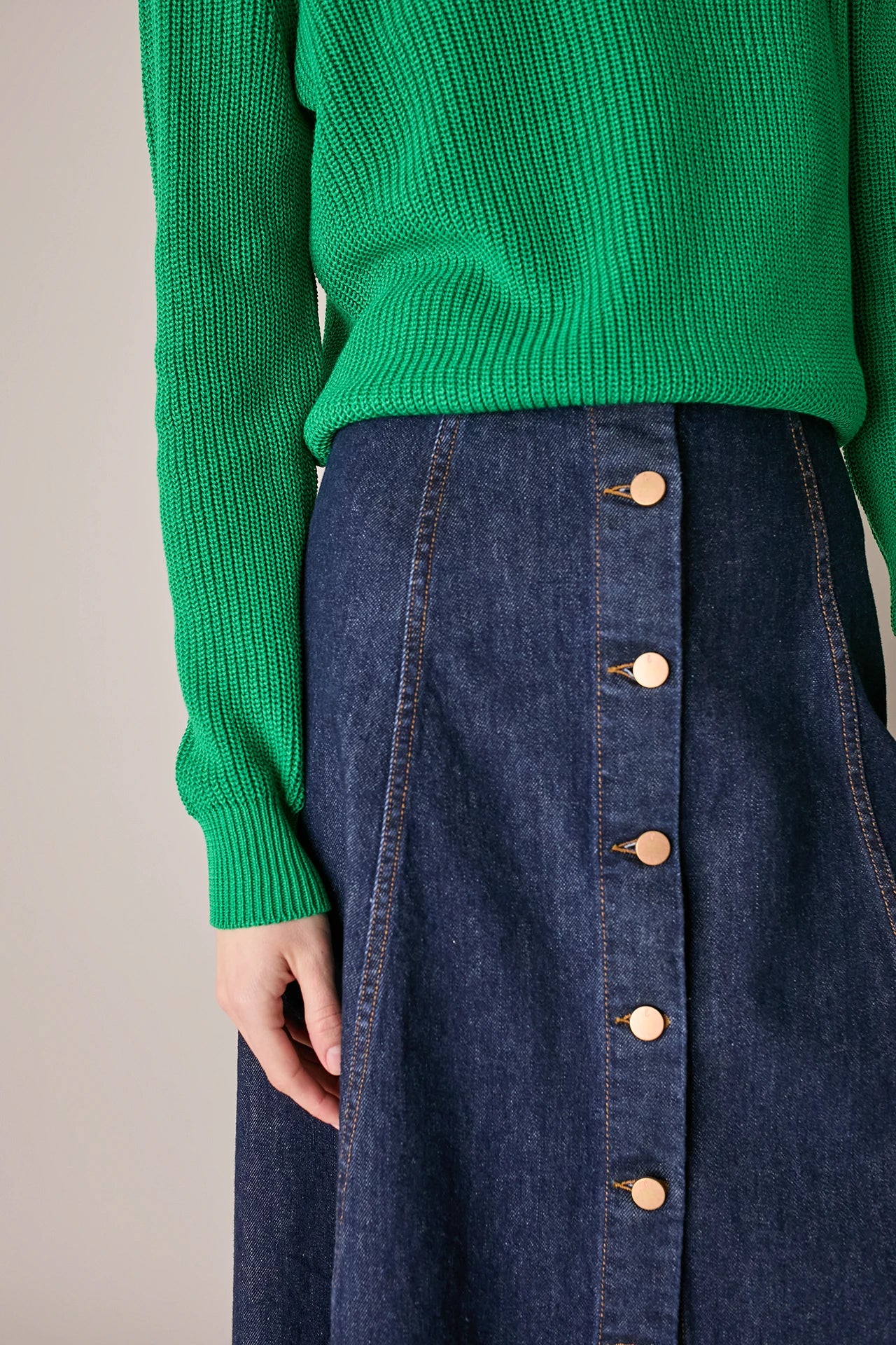 Gonna lunga in denim - Image 3