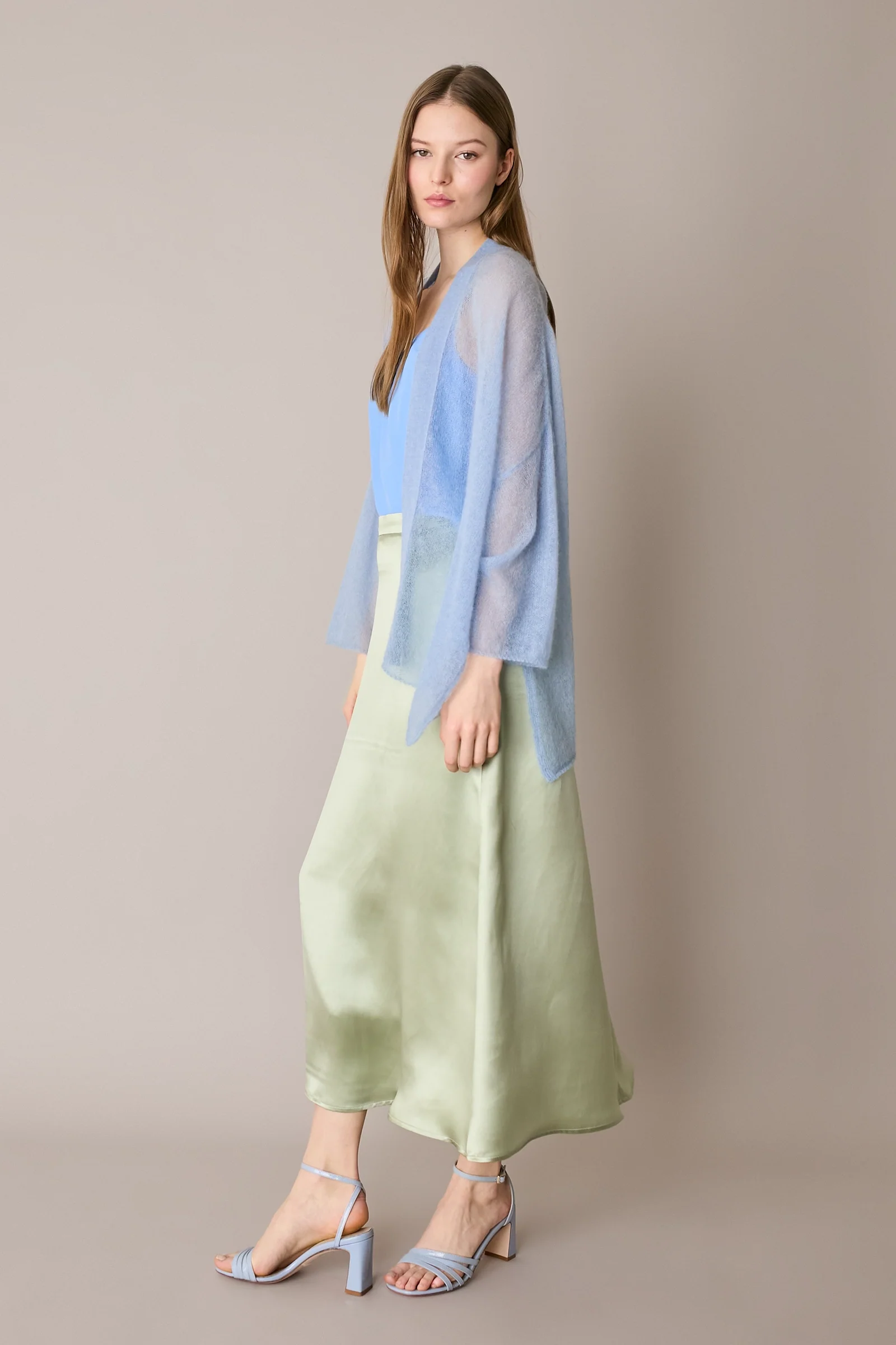 Gonna lunga in blend di seta - Image 9