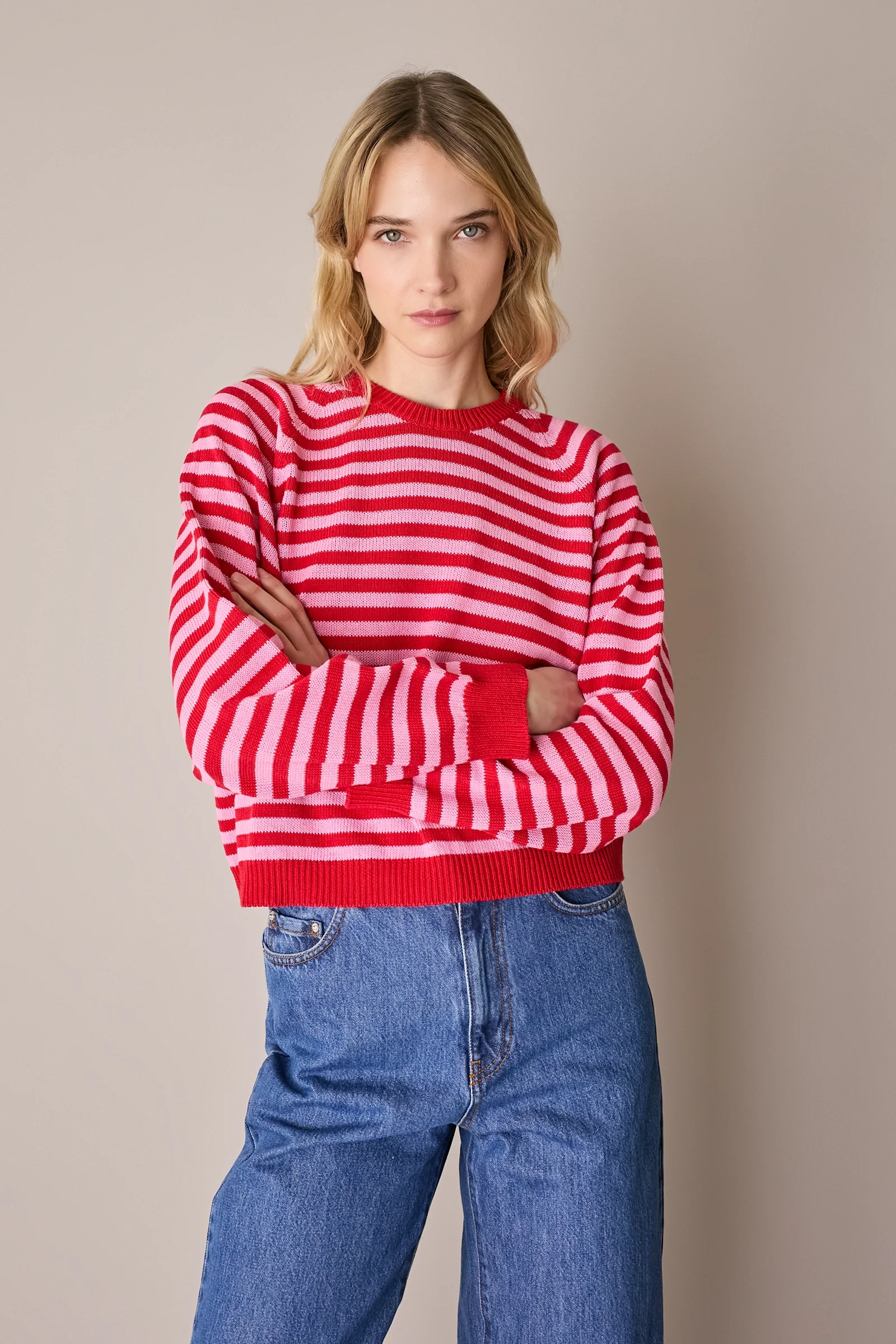 Maglia girocollo a righe - Image 5