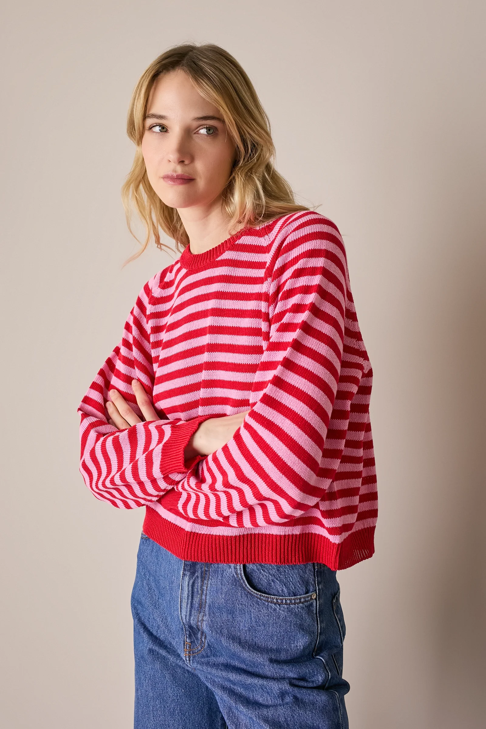 Maglia girocollo a righe - Image 7