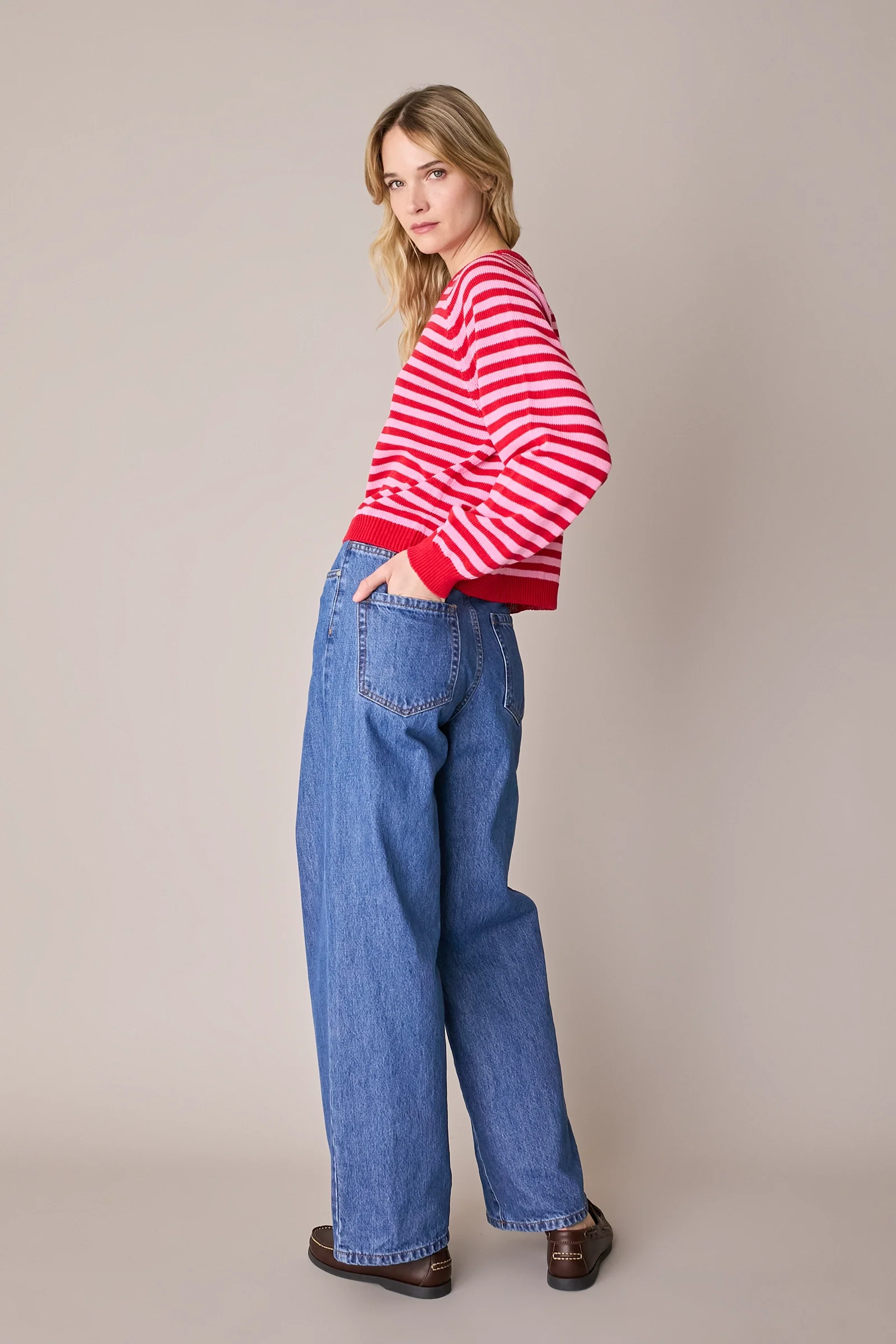Maglia girocollo a righe - Image 9