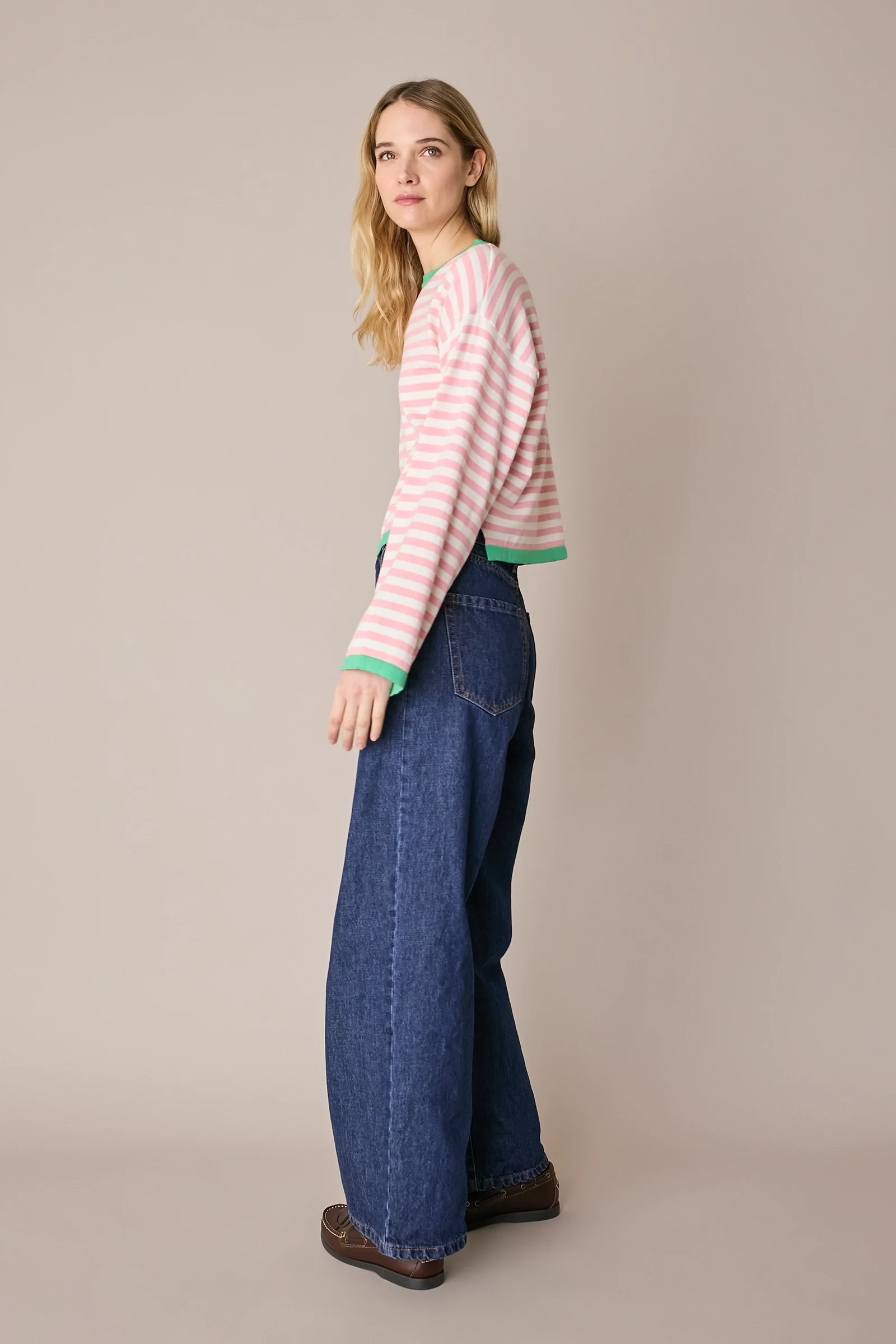Maglia girocollo boxy a righe - Image 18