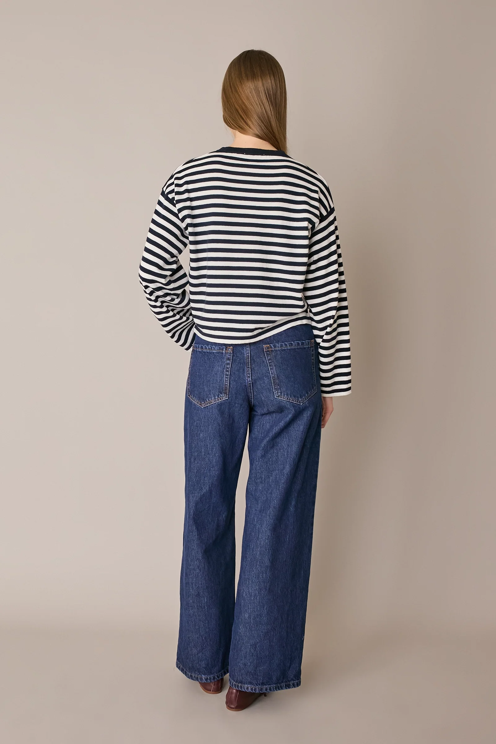 Maglia girocollo boxy a righe - Image 22