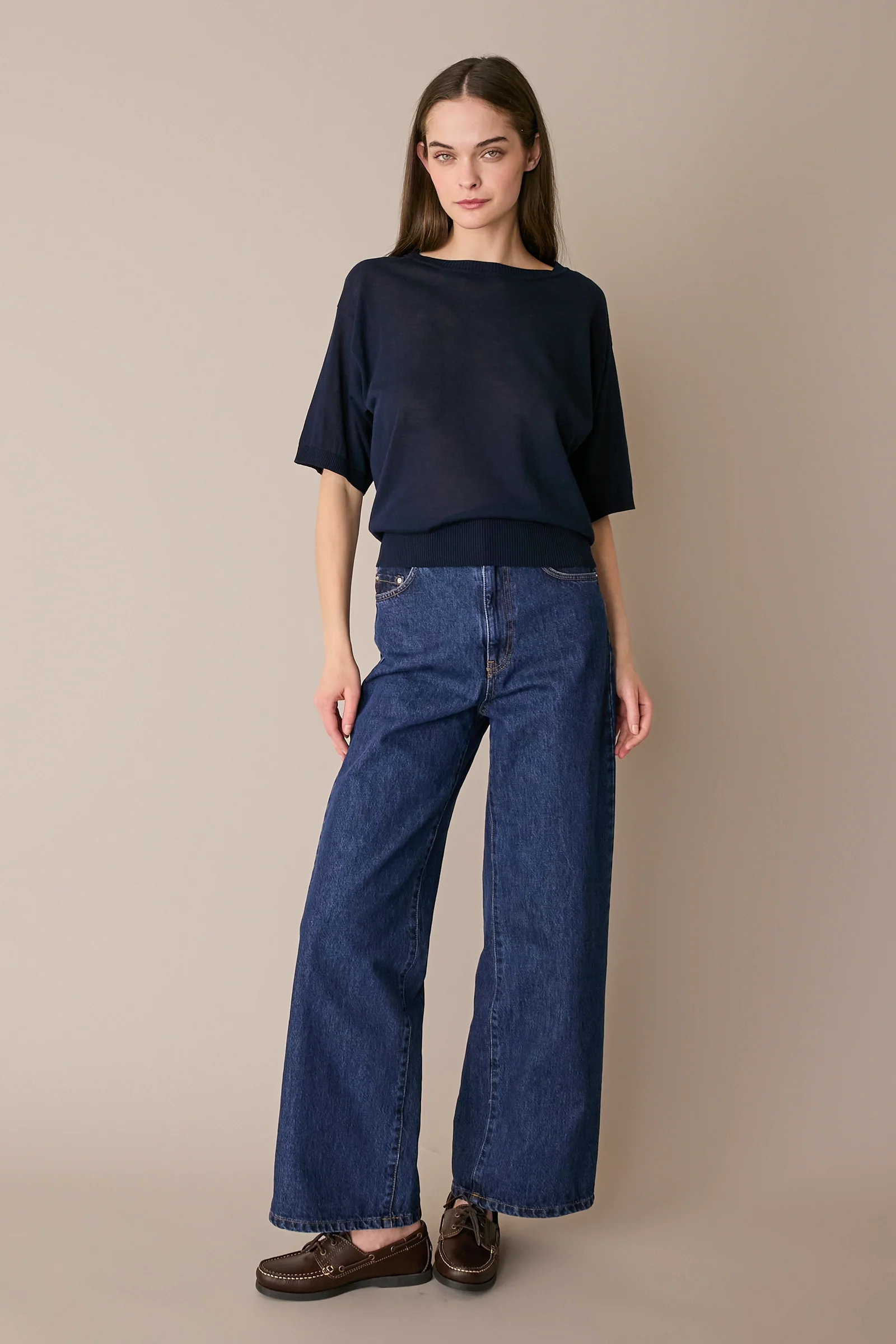 Maglia girocollo in cotone a mezze maniche - Image 18