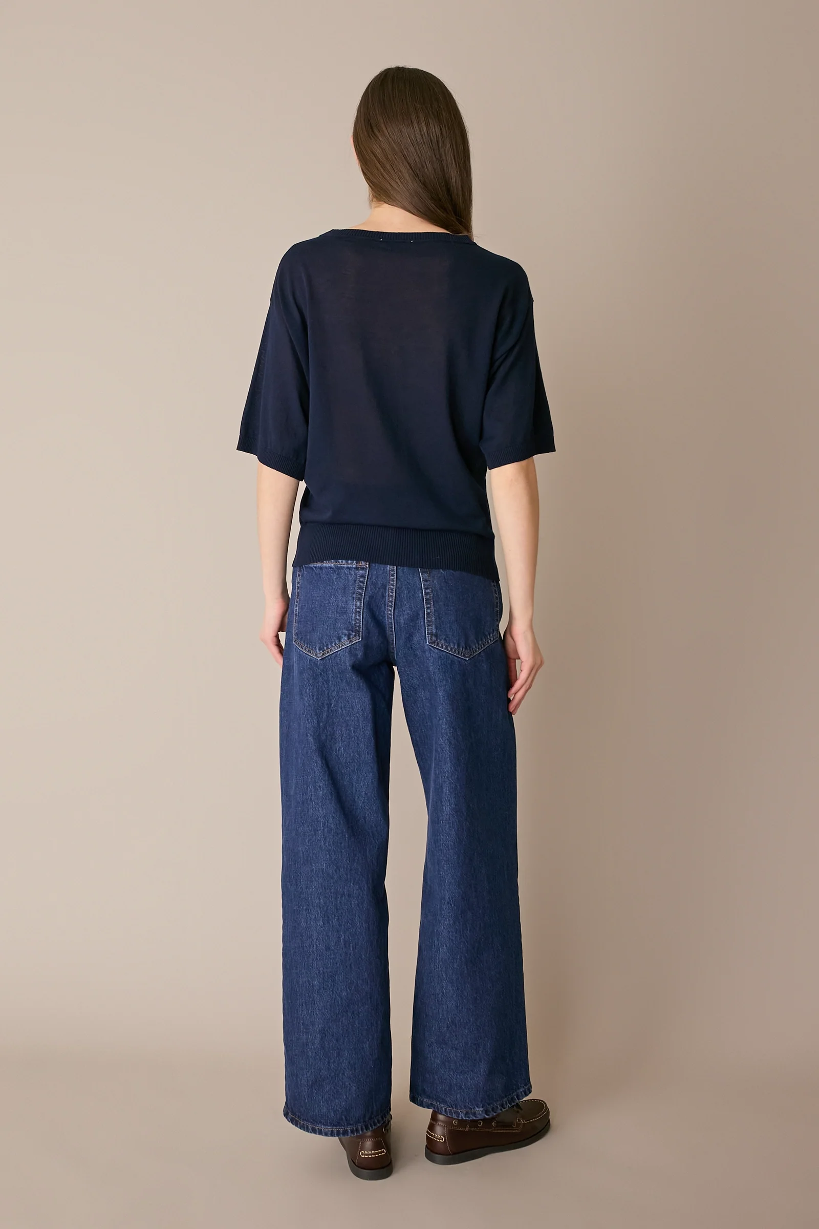 Maglia girocollo in cotone a mezze maniche - Image 19