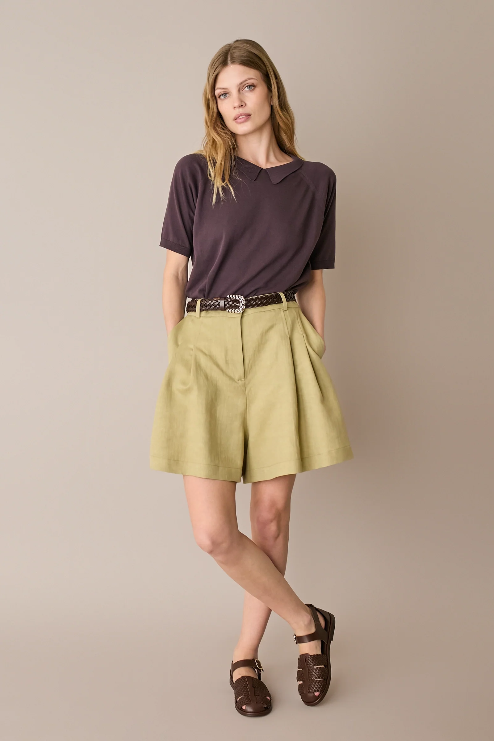 Maglia in cotone con colletto - Image 4