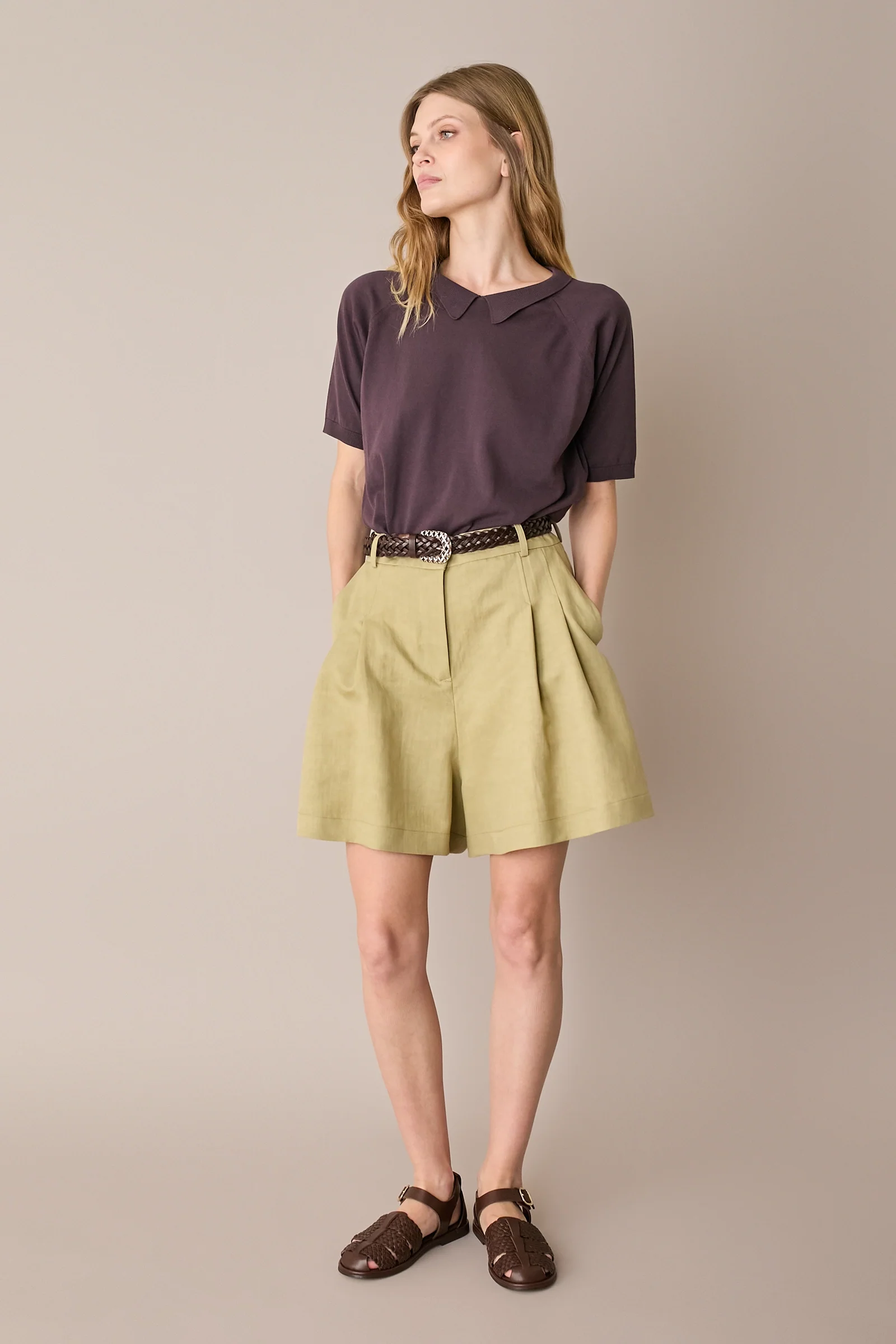 Maglia in cotone con colletto - Image 6