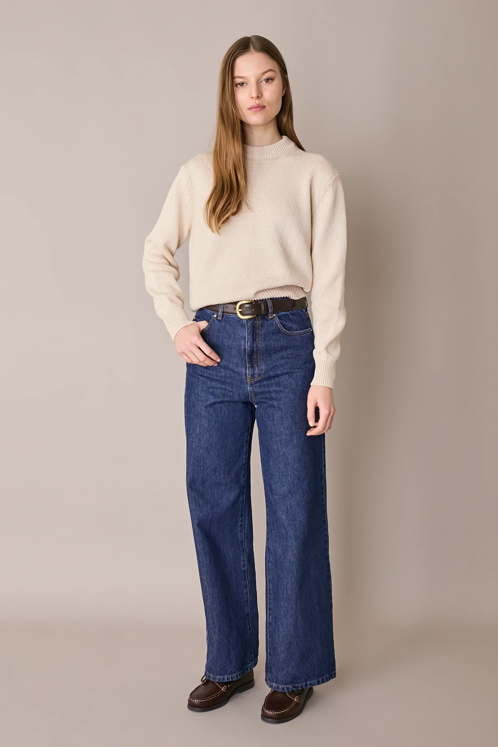 Maglia in cotone con collo spesso - Image 4