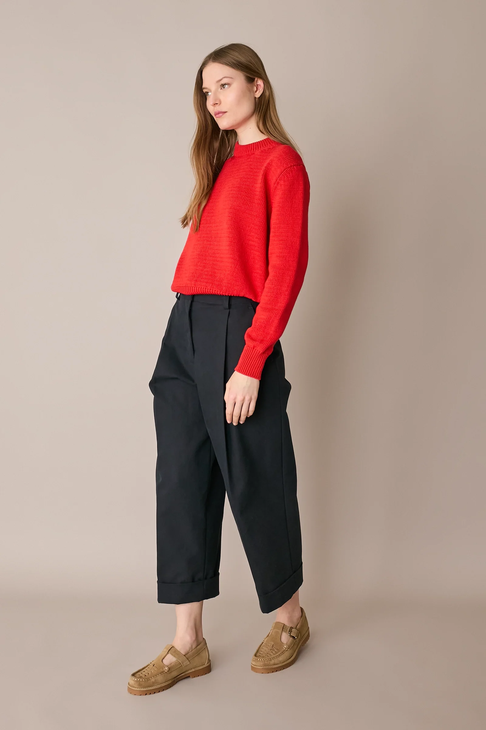 Maglia in cotone con collo spesso - Image 8