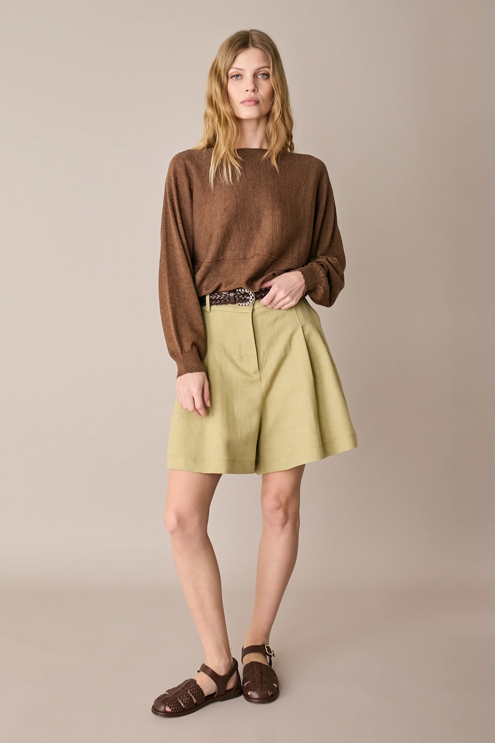 Maglia relaxed in lino e cotone - Image 14