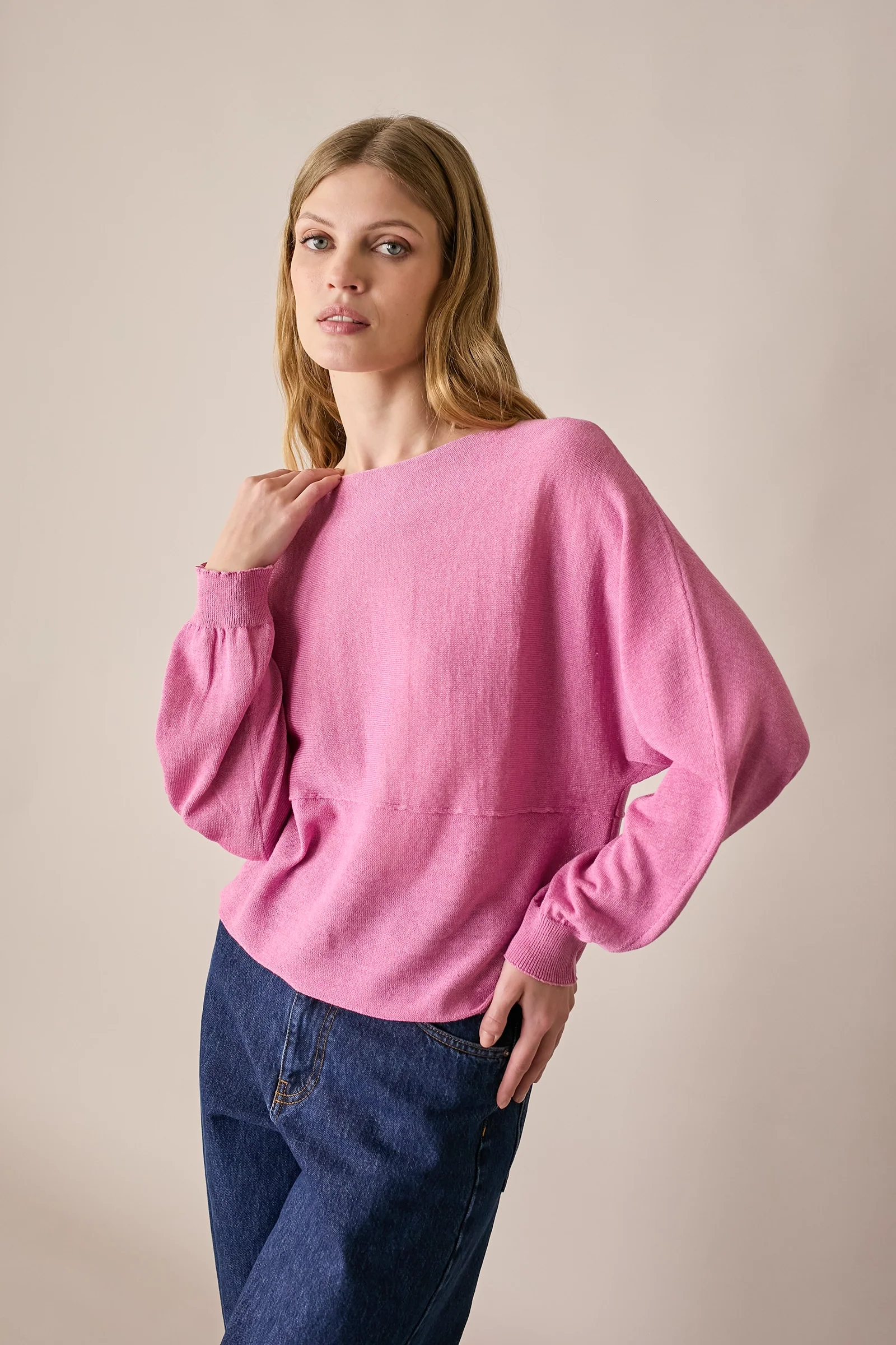 Maglia relaxed in lino e cotone - Image 18