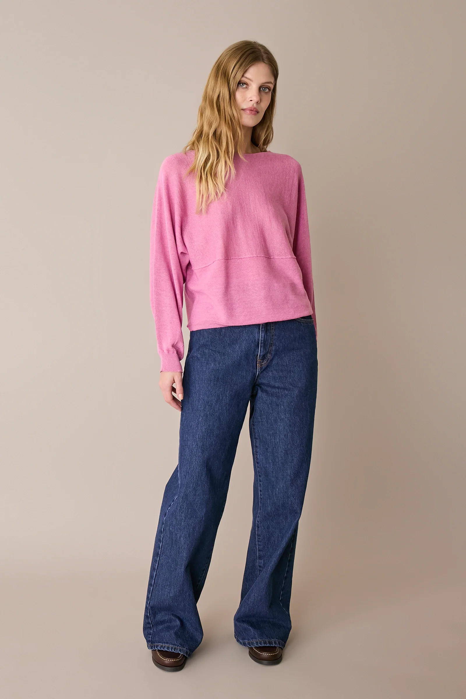 Maglia relaxed in lino e cotone - Image 20