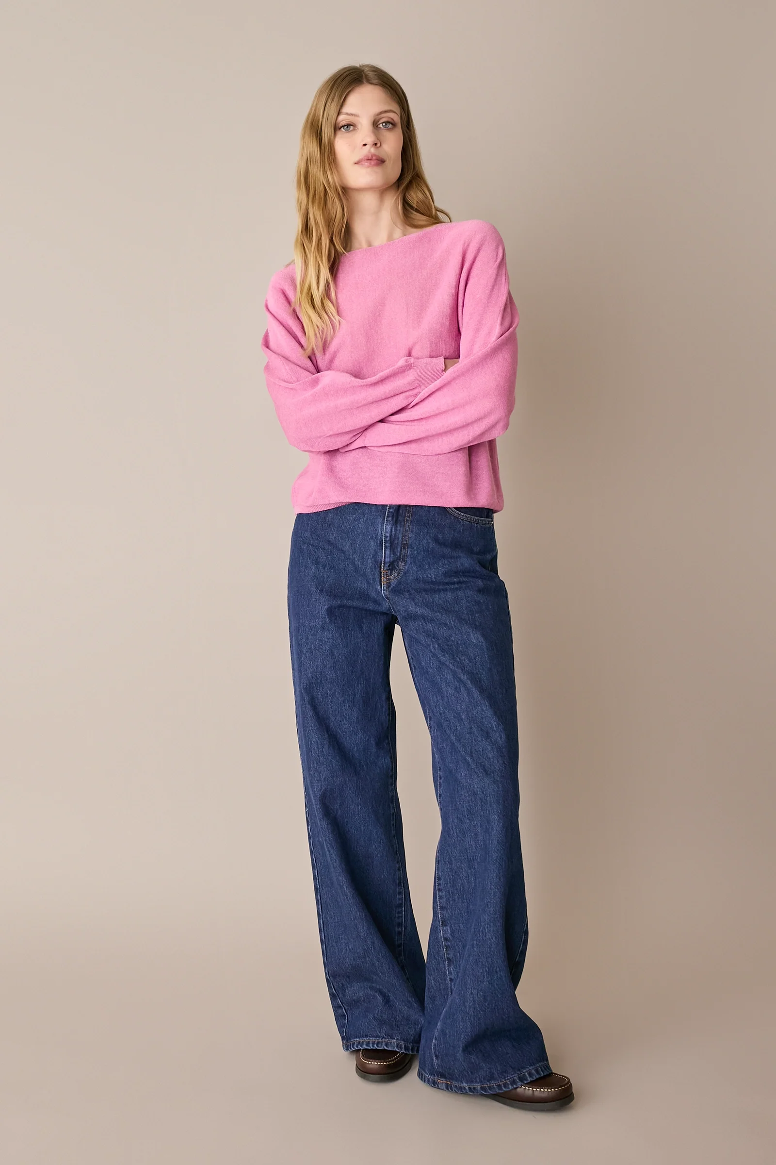 Maglia relaxed in lino e cotone - Image 21