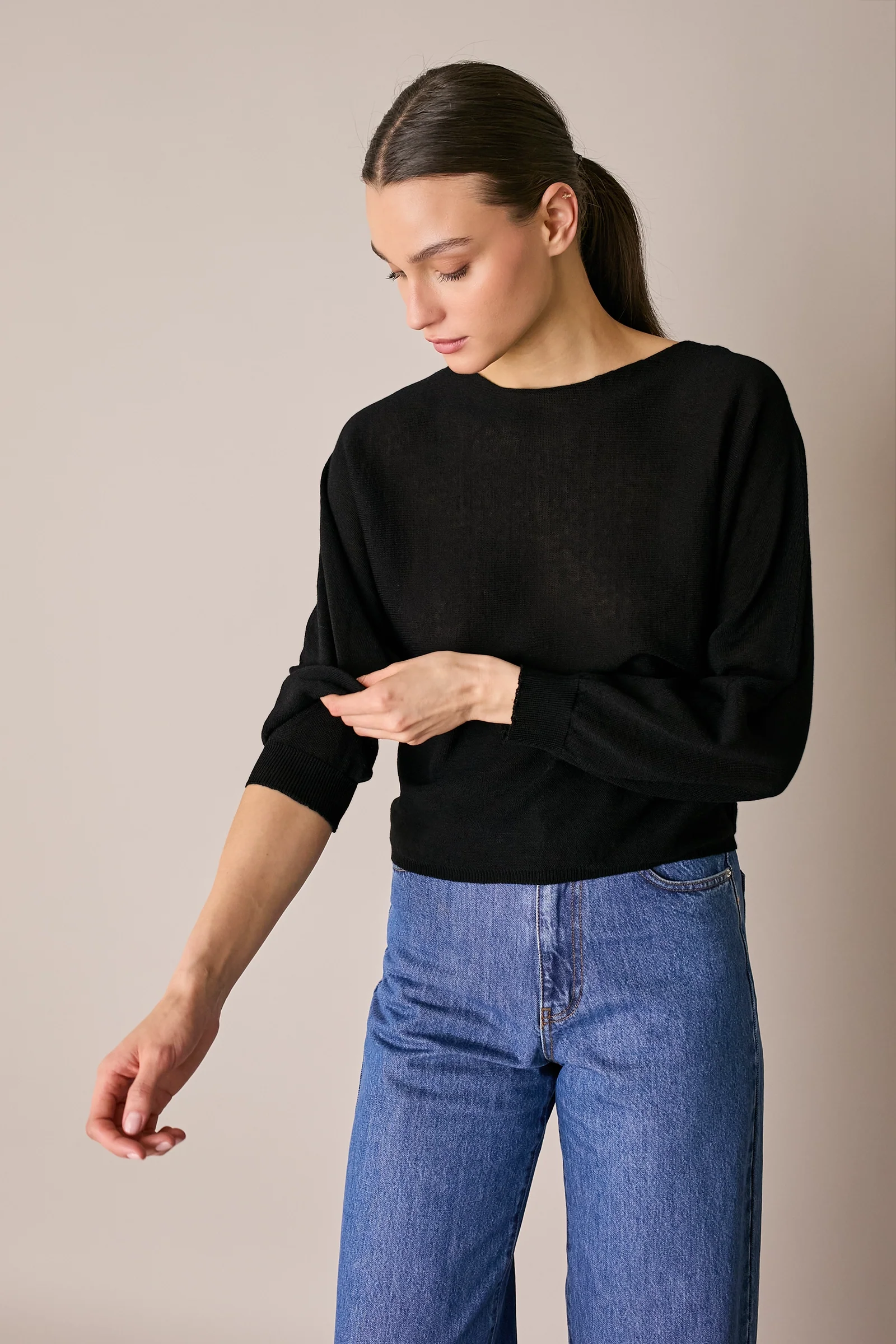 Maglia relaxed in lino e cotone - Image 7