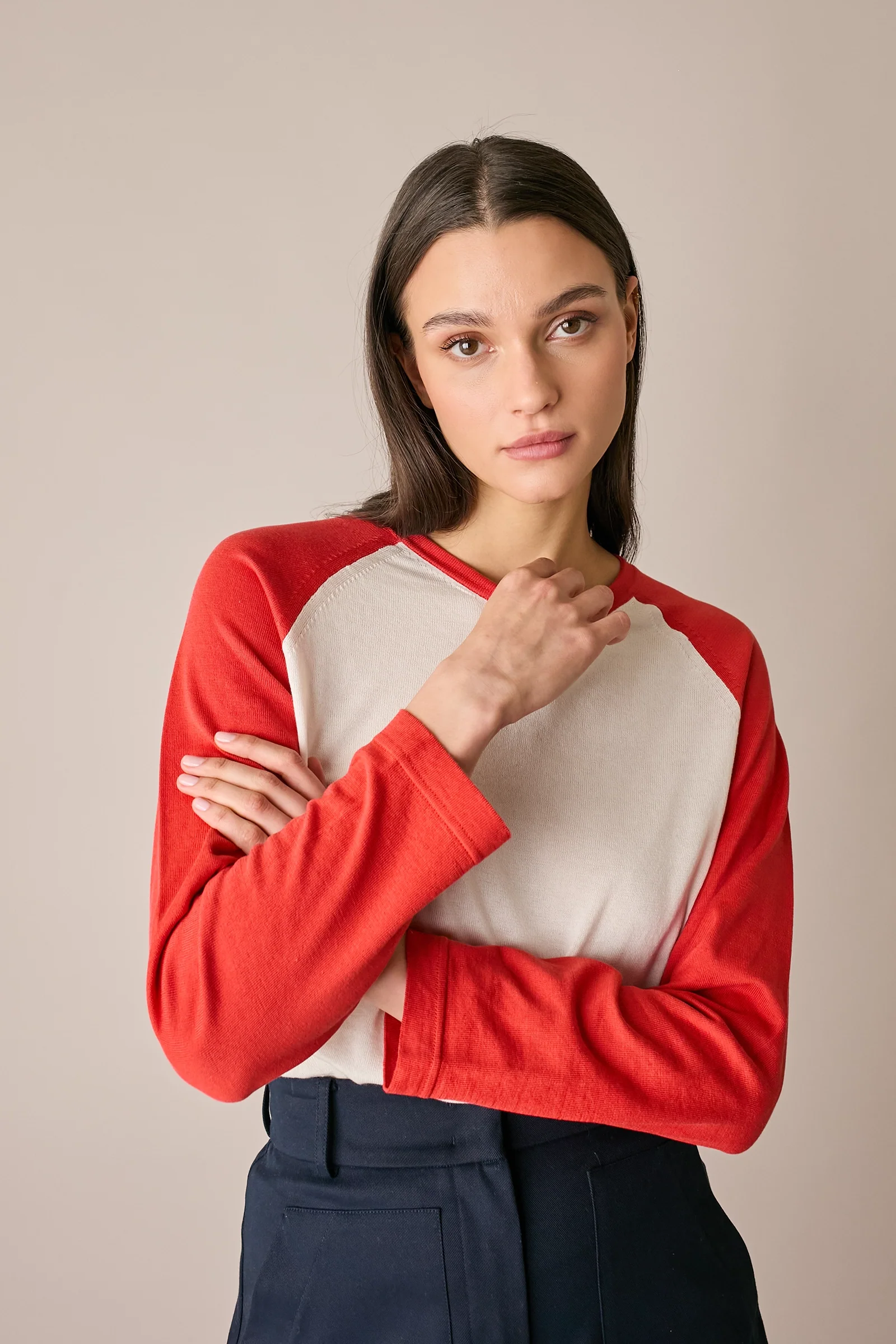 Maglia stile baseball con maniche raglan - Image 10