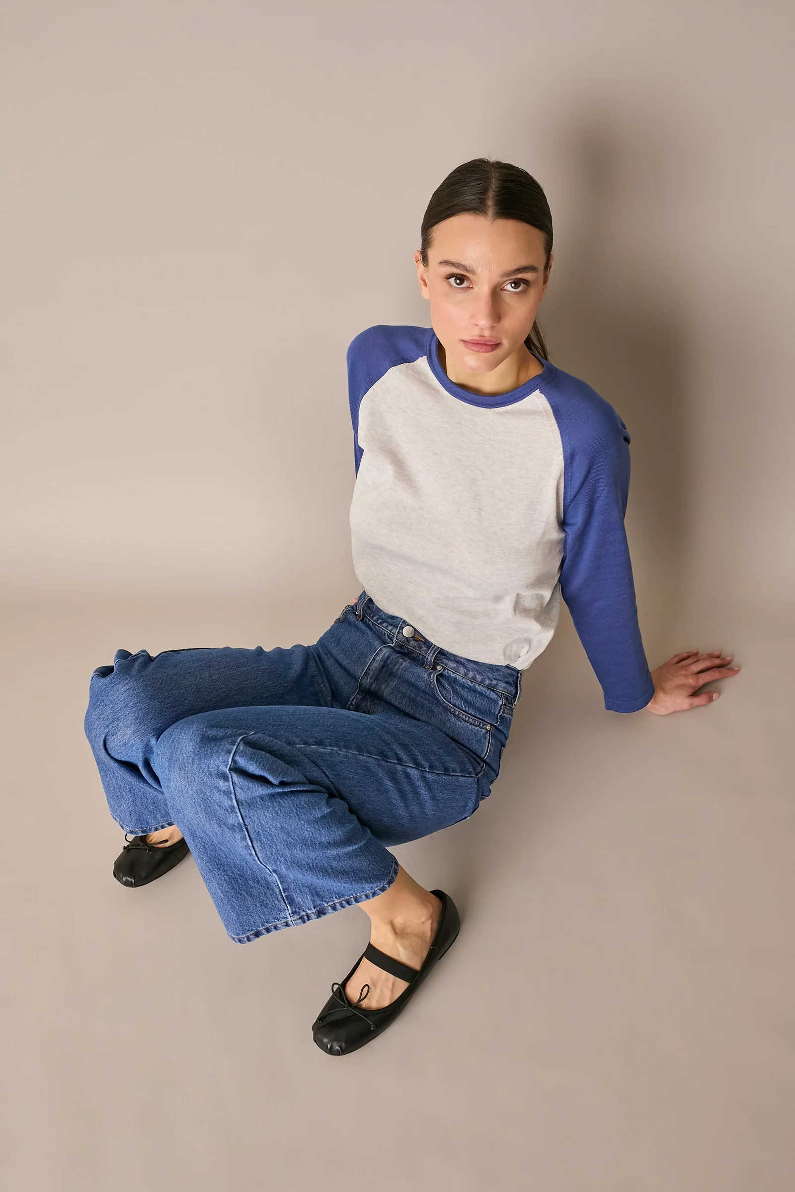 Maglia stile baseball con maniche raglan - Image 3