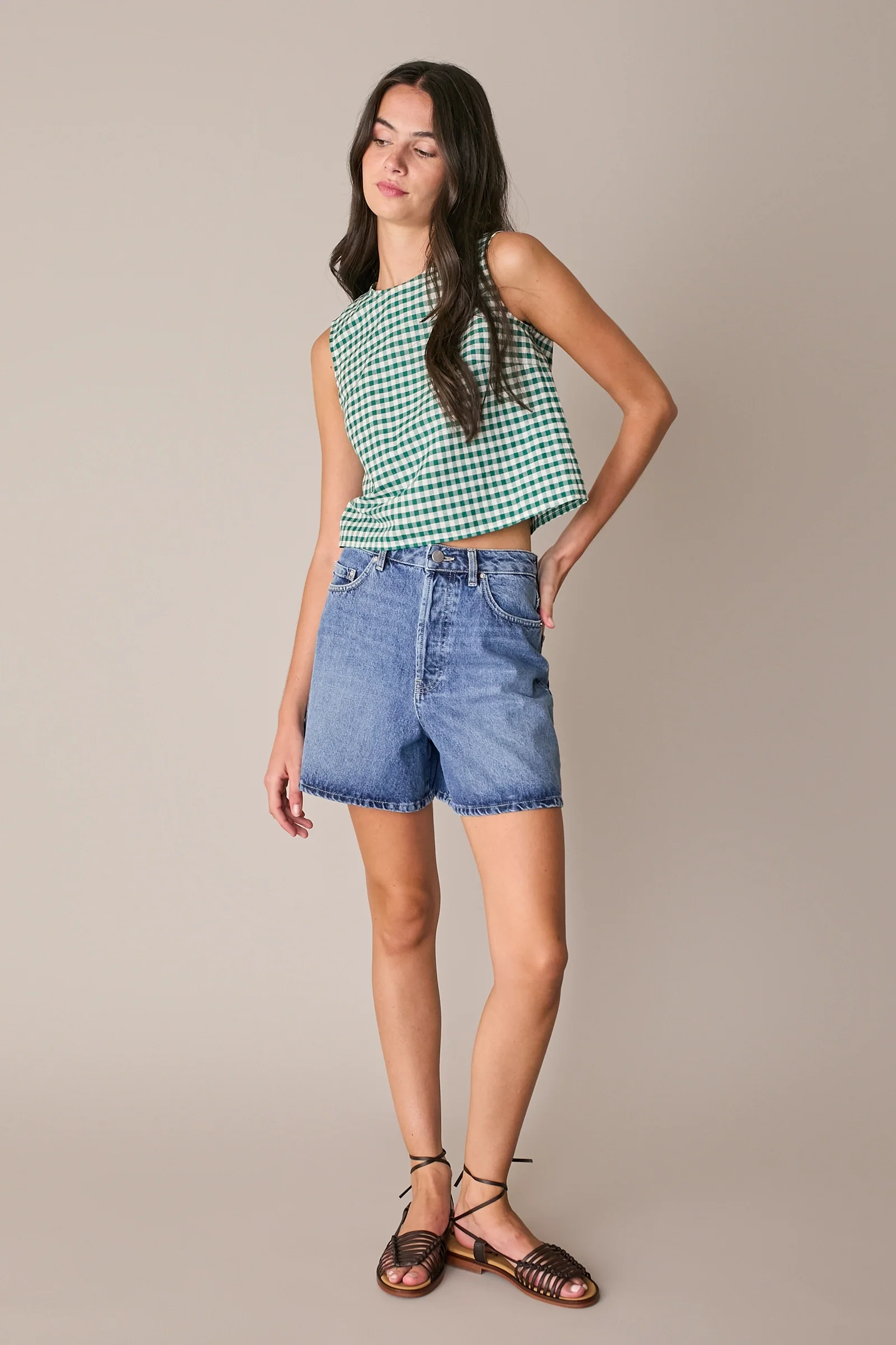 Shorts 5 tasche in denim - Image 4